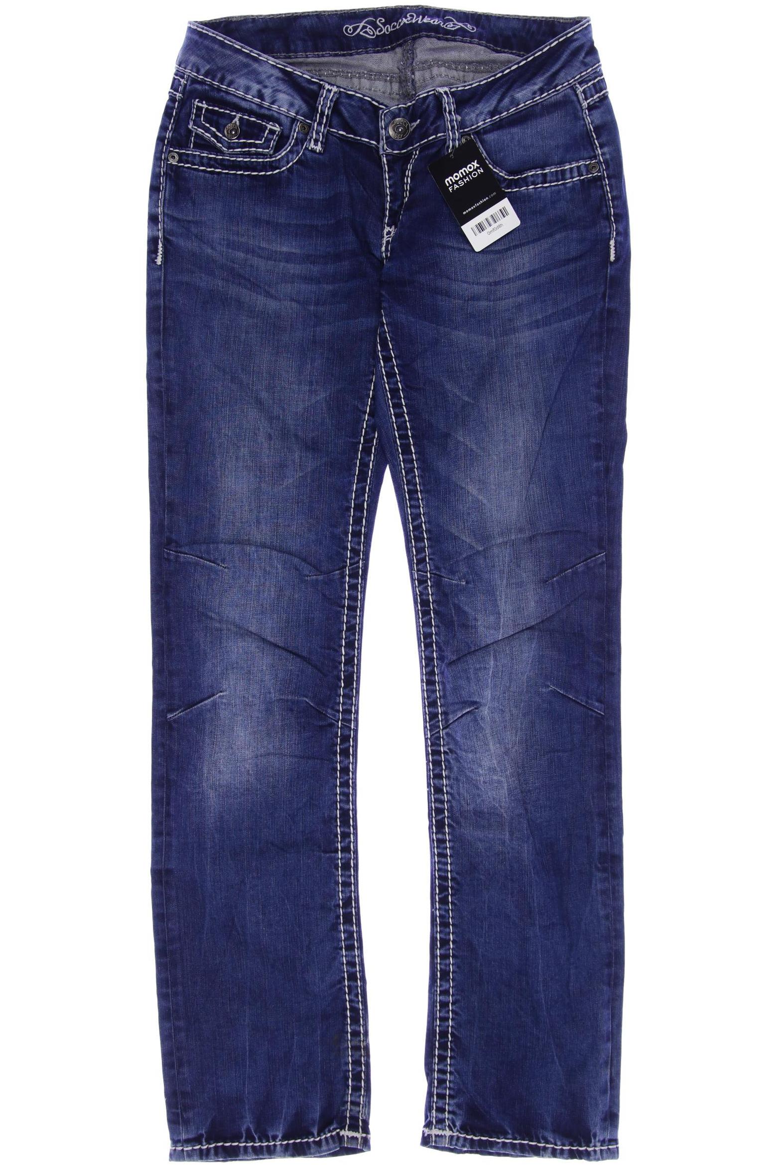 

SOCCX Damen Jeans, blau
