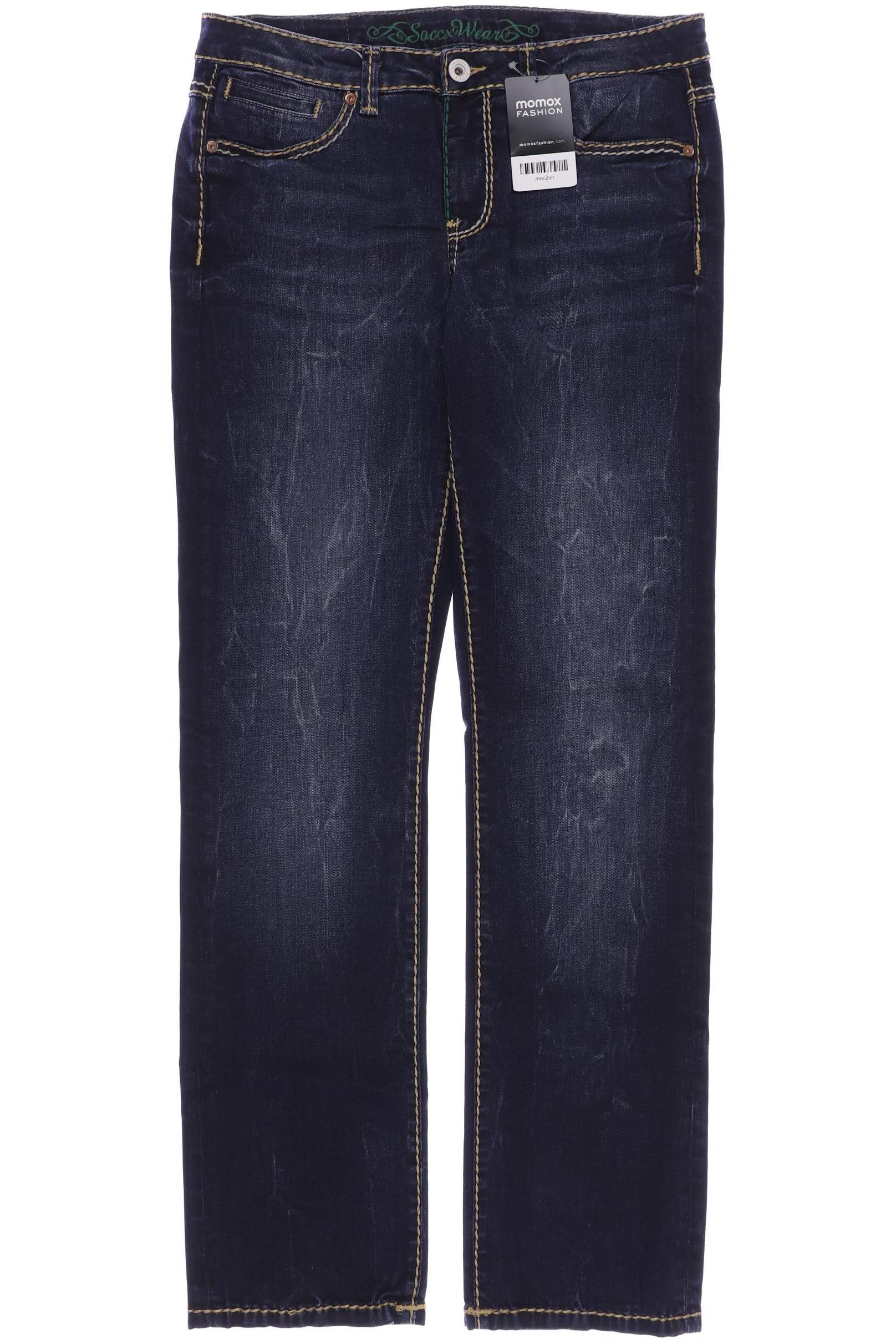 

SOCCX Damen Jeans, marineblau