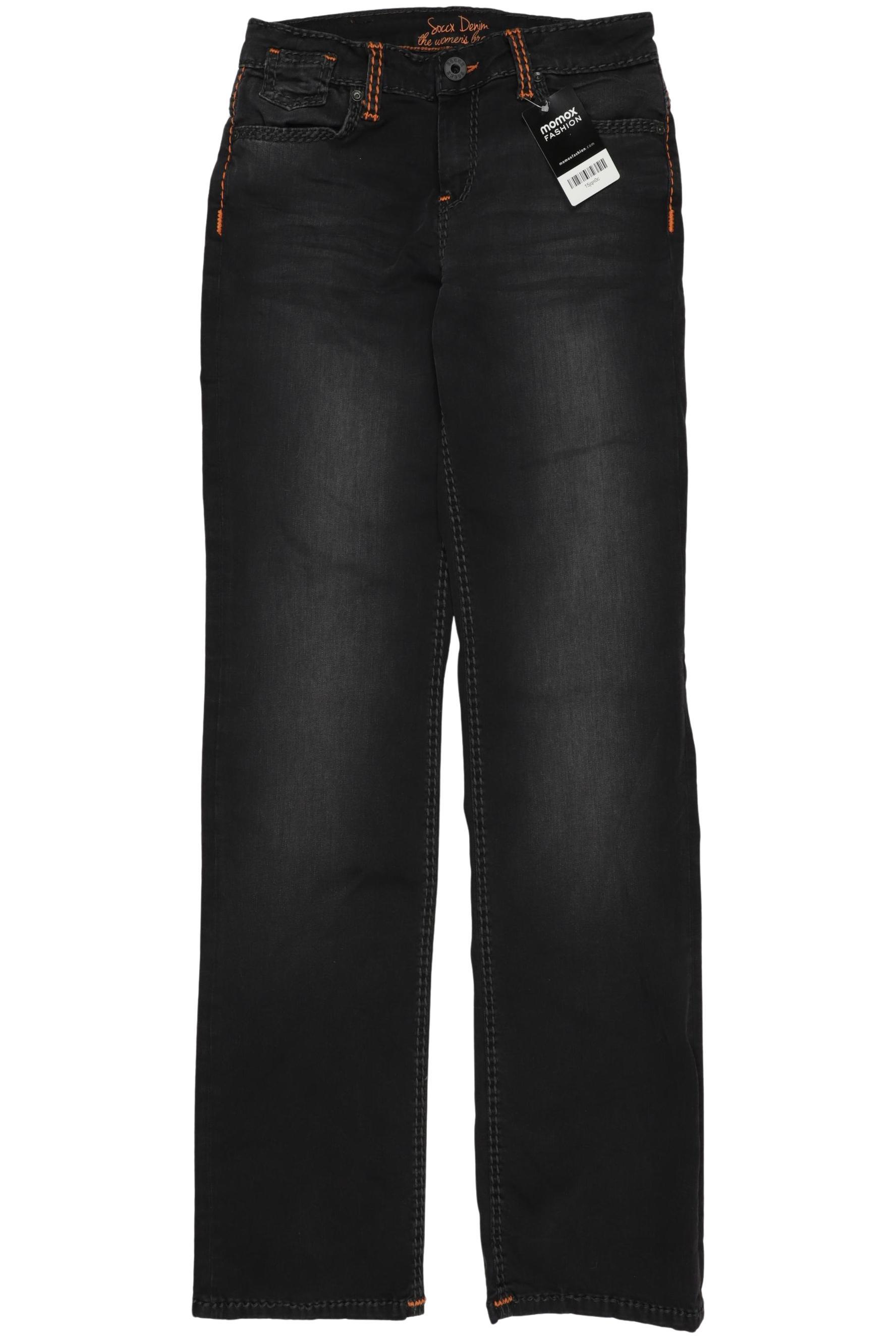 

Soccx Damen Jeans, schwarz, Gr. 28