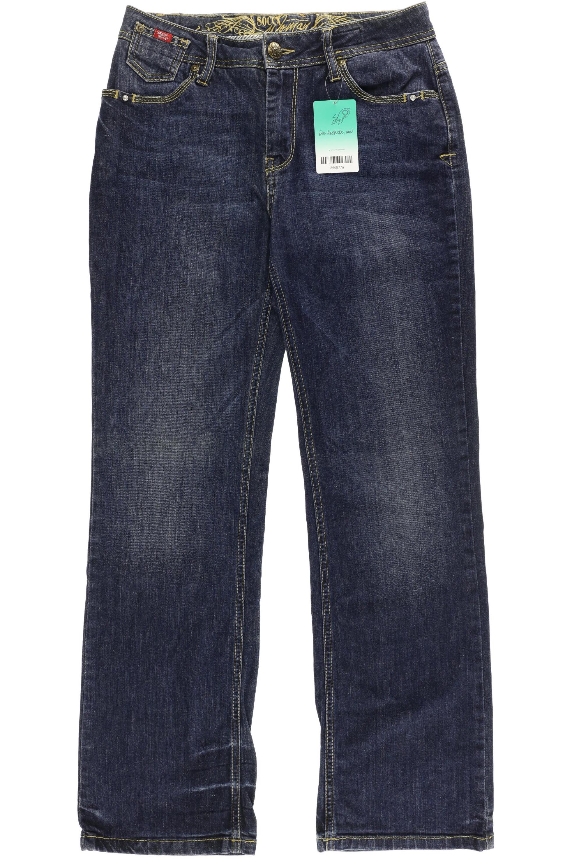 

Soccx Damen Jeans, blau, Gr. 38