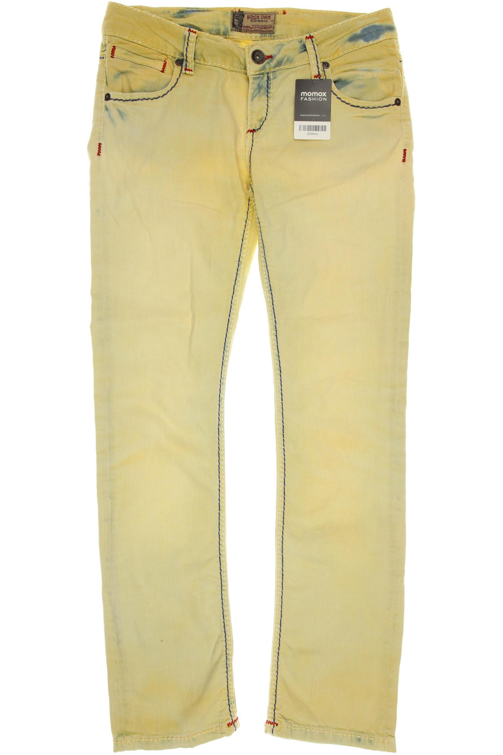 

SOCCX Damen Jeans, gelb