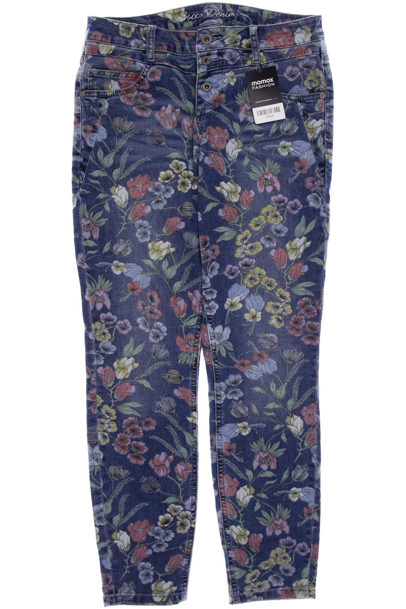 

SOCCX Damen Jeans, blau