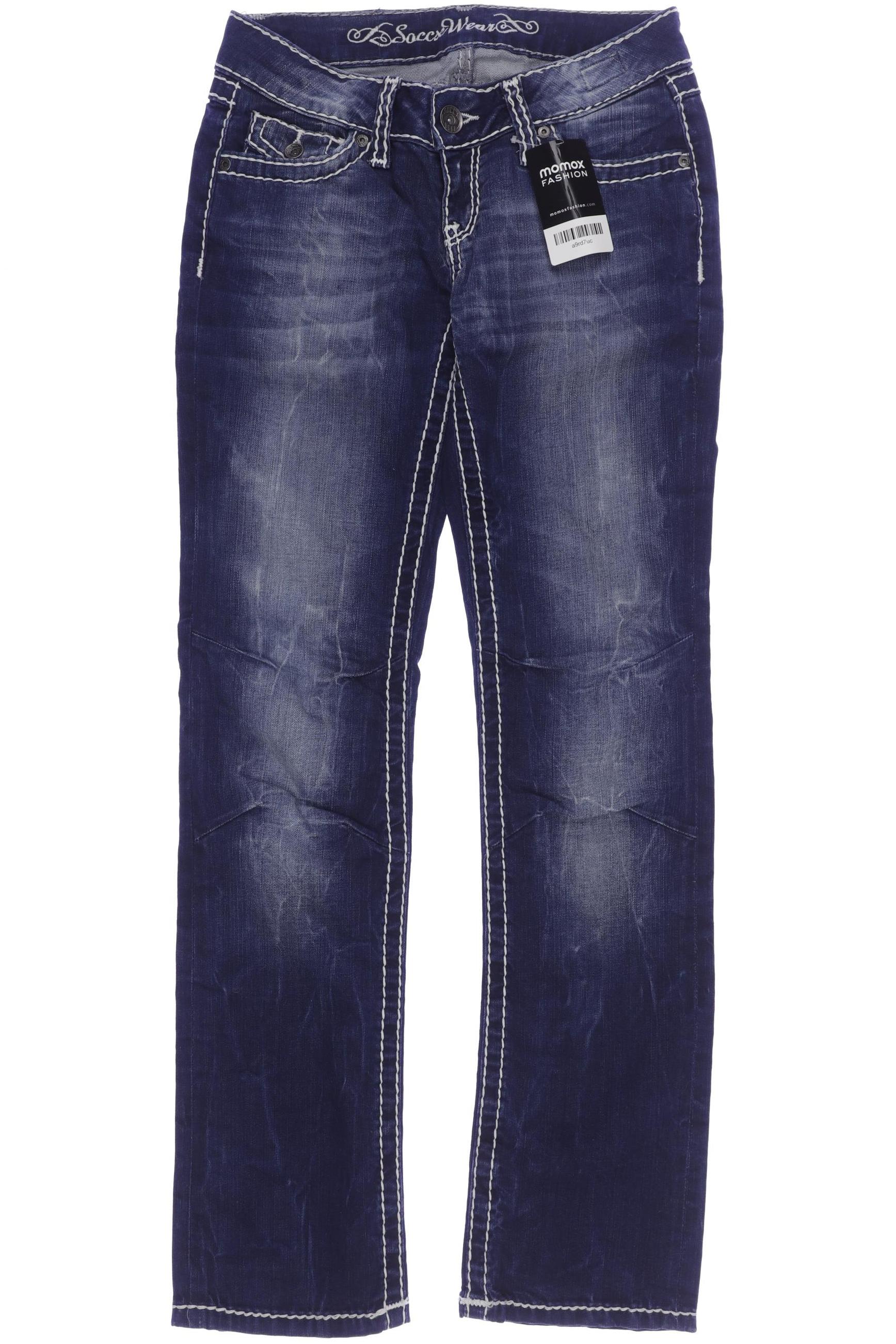 

Soccx Damen Jeans, blau, Gr. 26
