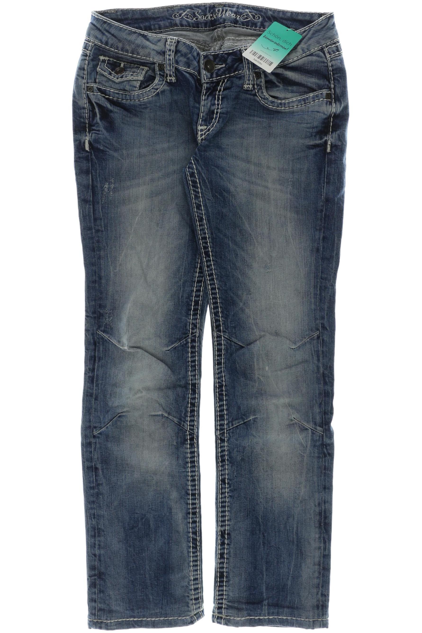 

Soccx Damen Jeans, blau, Gr. 28