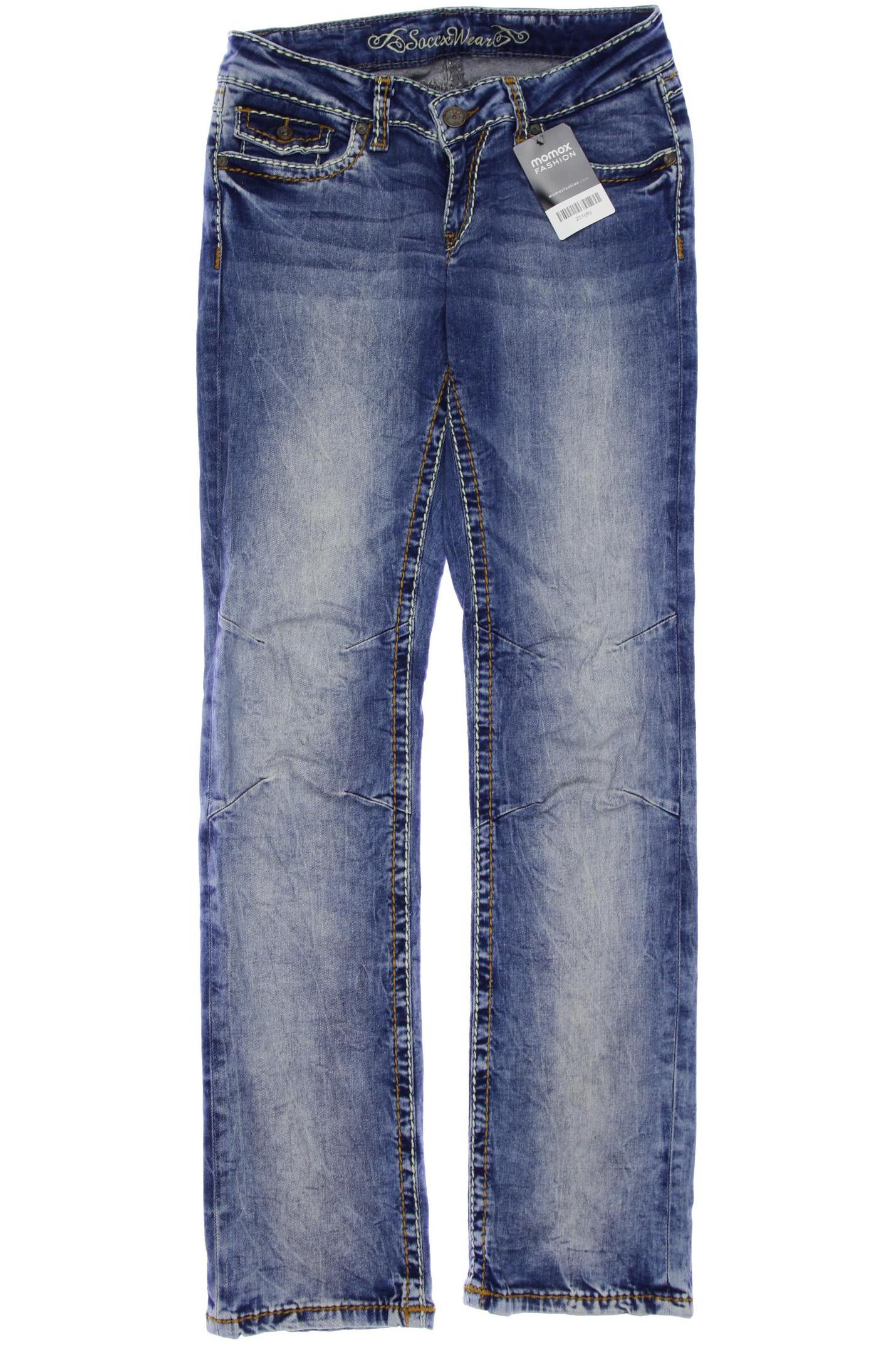 

Soccx Damen Jeans, blau, Gr. 28