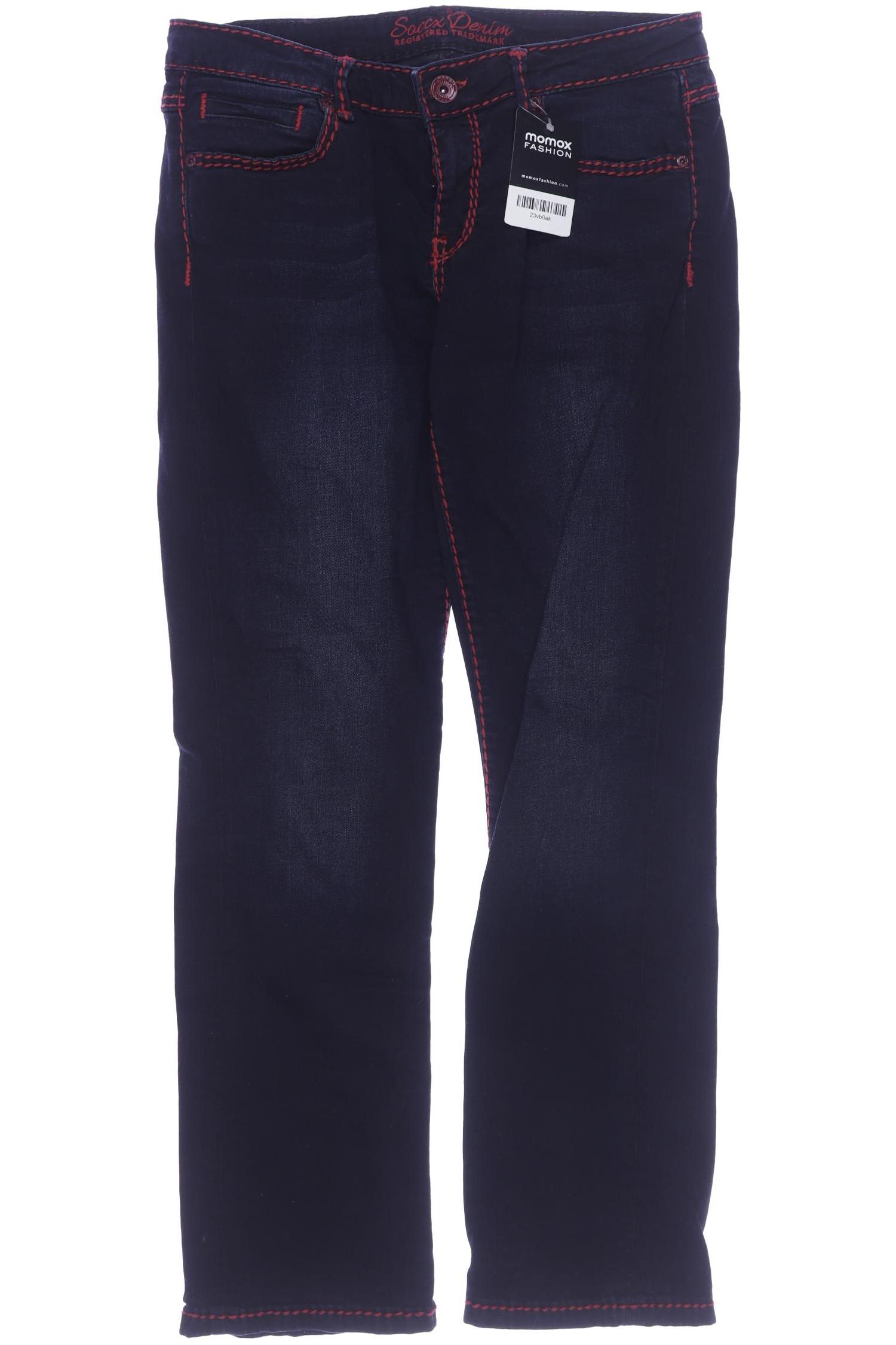 

SOCCX Damen Jeans, marineblau