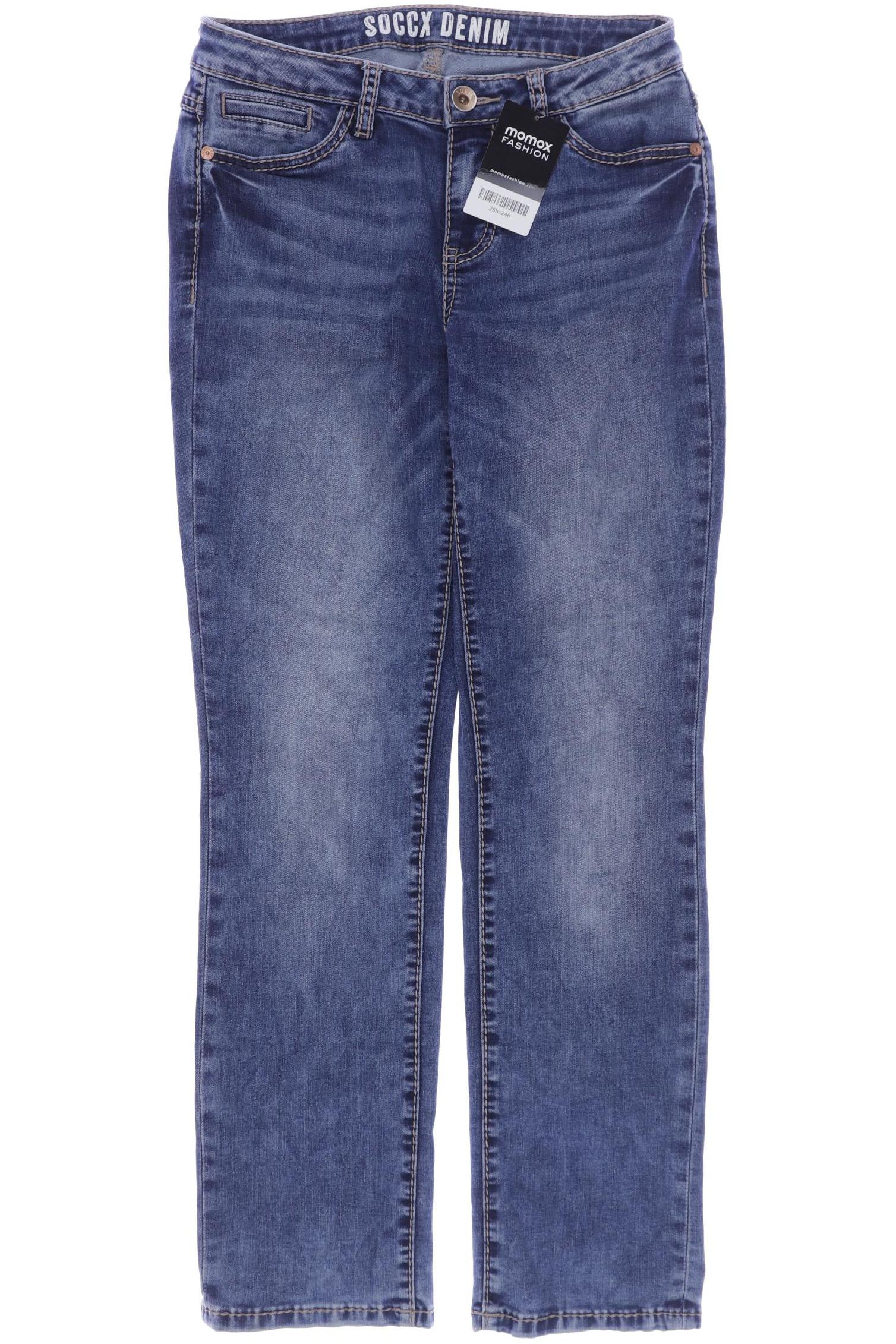 

SOCCX Damen Jeans, blau