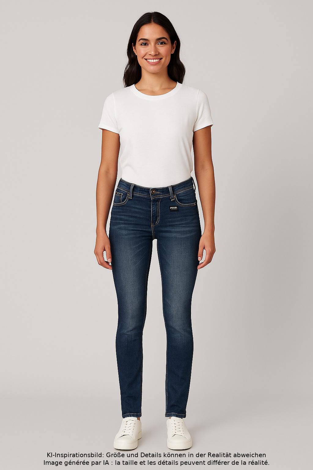 

Soccx Damen Jeans, blau, Gr. 29