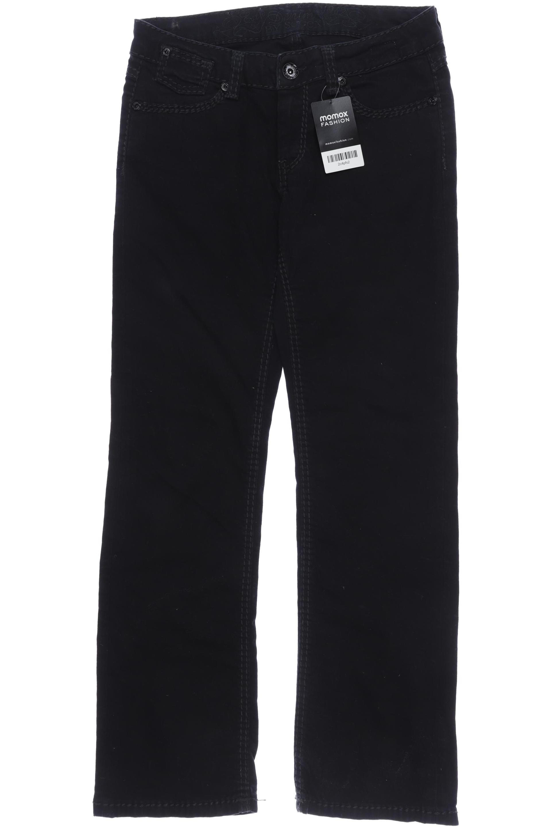 

Soccx Damen Jeans, schwarz, Gr. 28