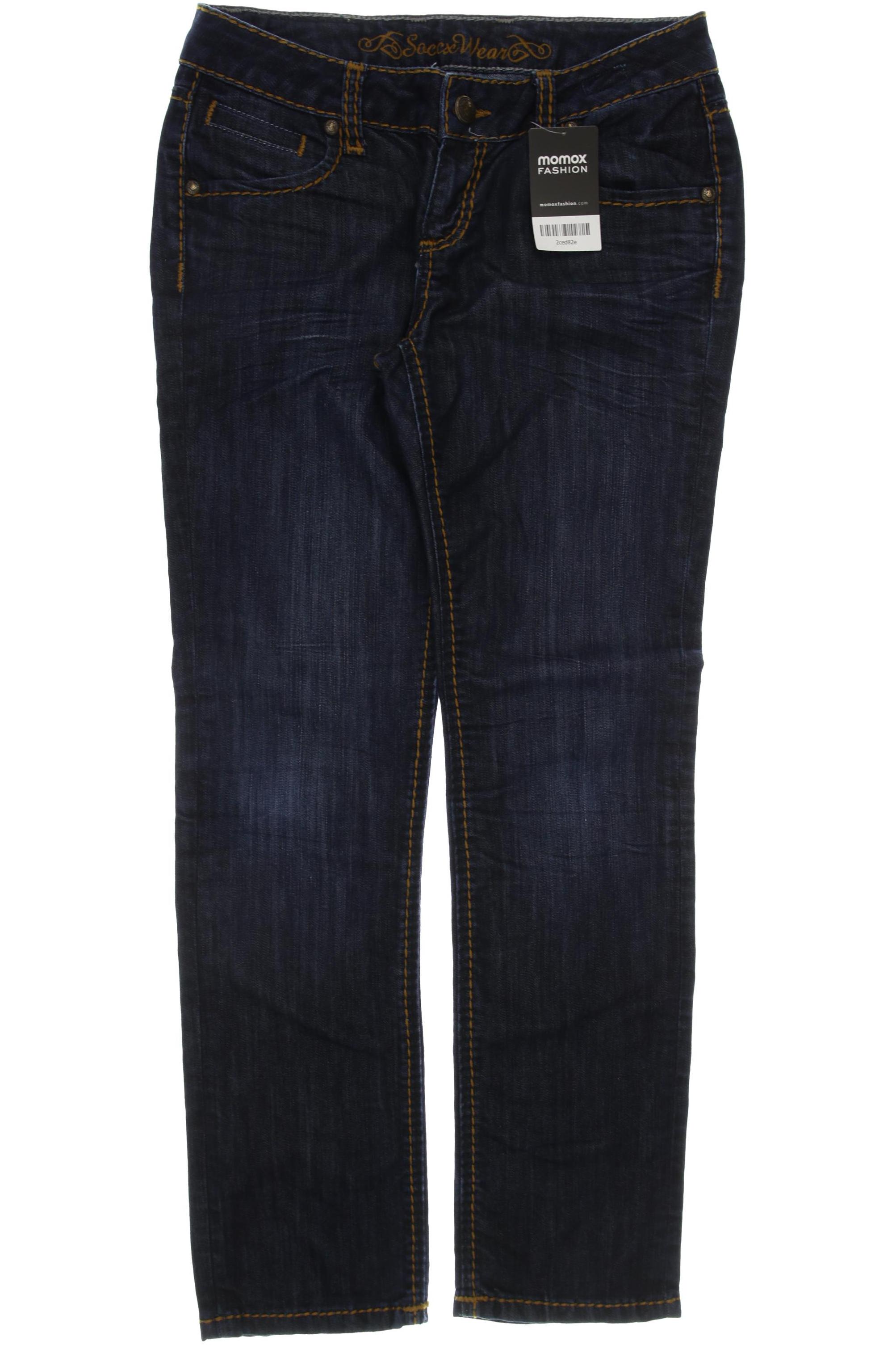 

Soccx Damen Jeans, blau, Gr. 28