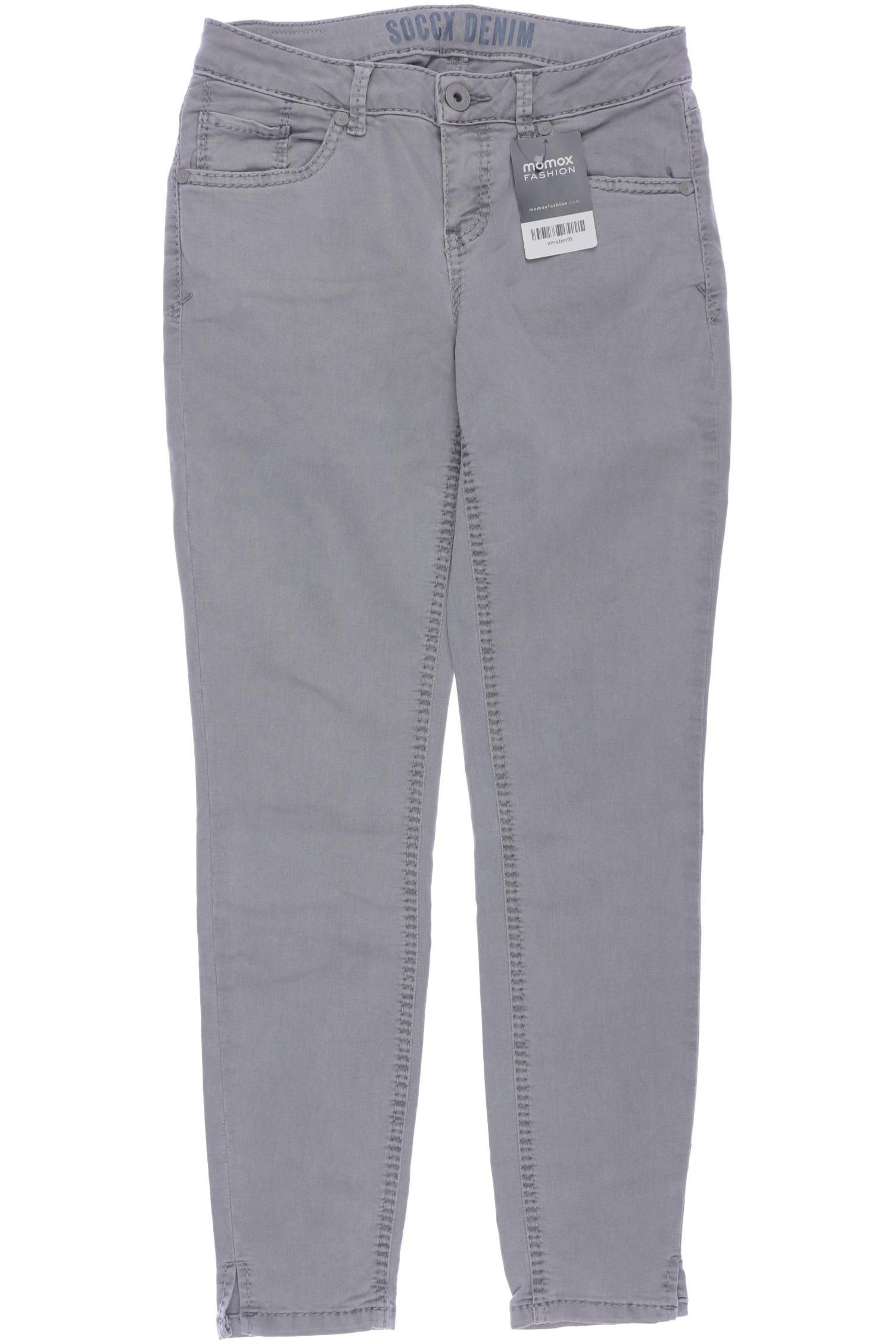 

Soccx Damen Jeans, grau, Gr. 27