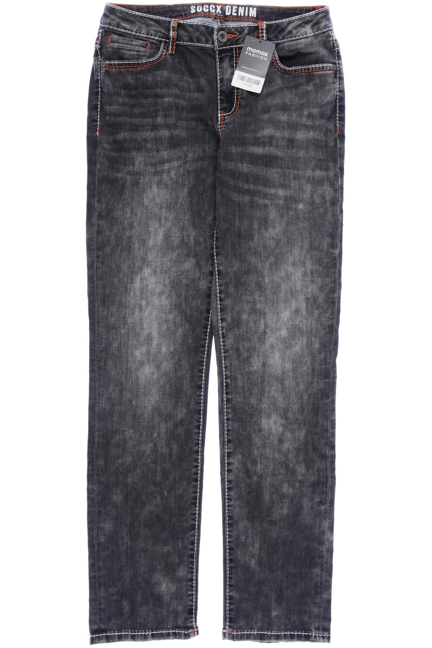 

Soccx Damen Jeans, grau, Gr. 29