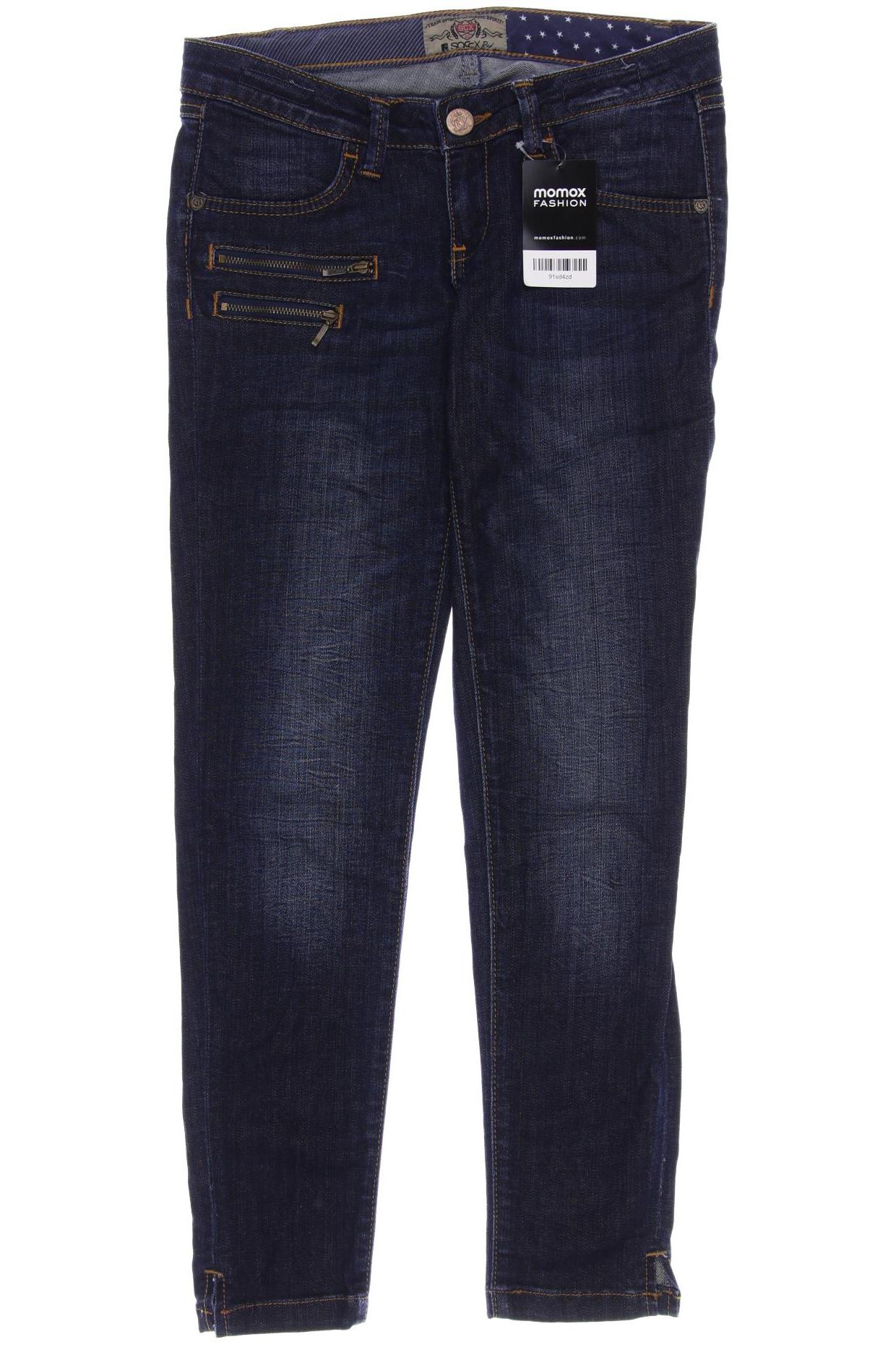 

SOCCX Damen Jeans, marineblau