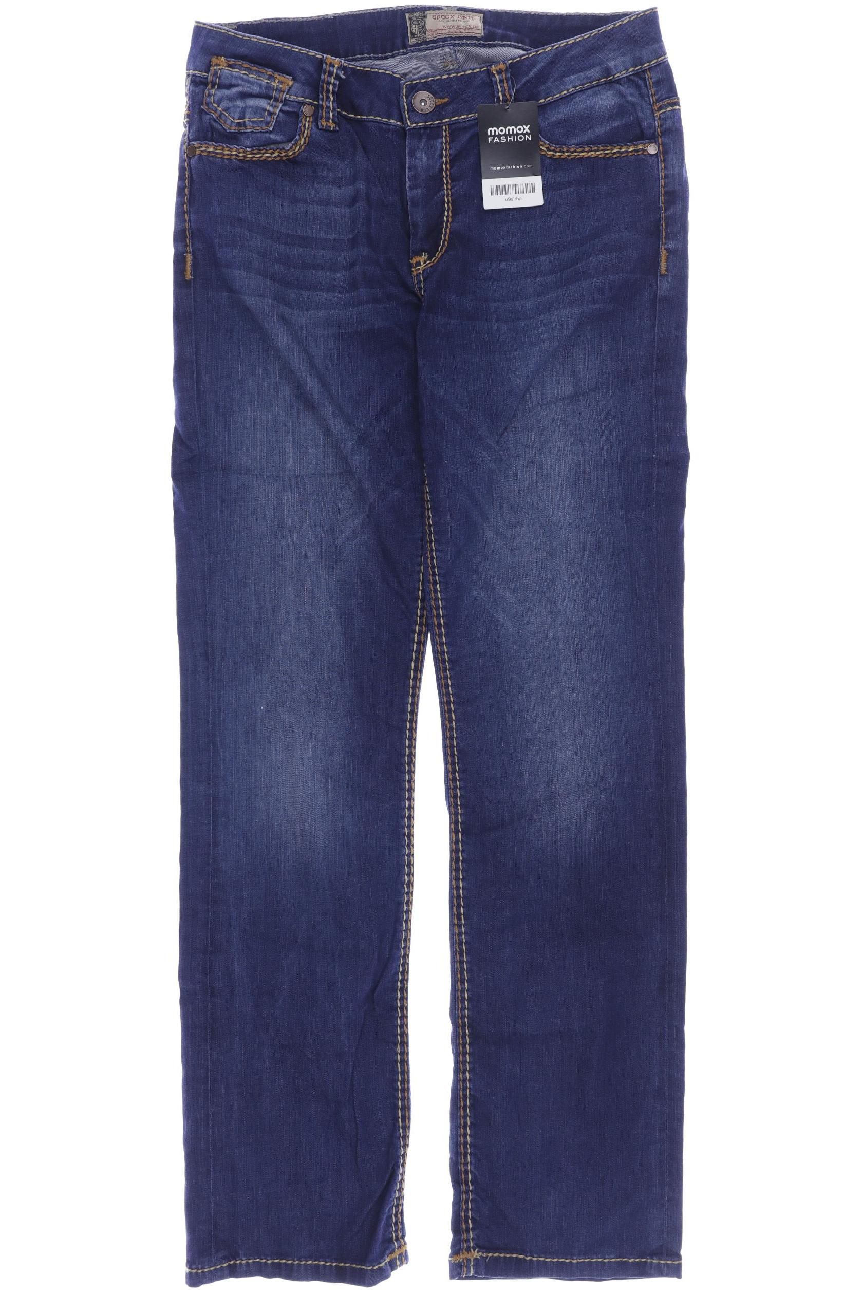 

SOCCX Damen Jeans, blau