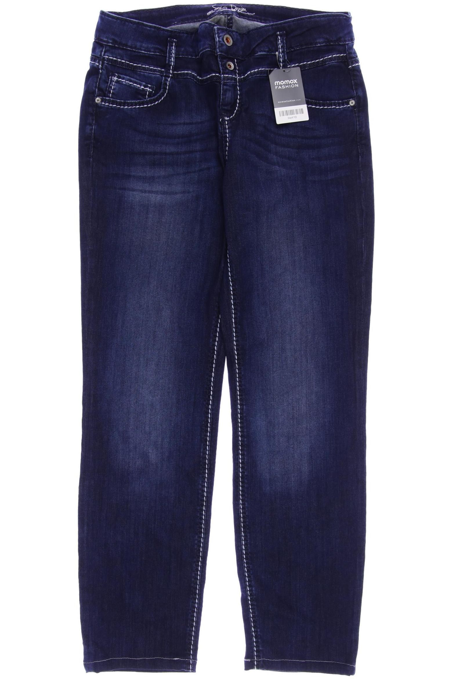 

SOCCX Damen Jeans, marineblau