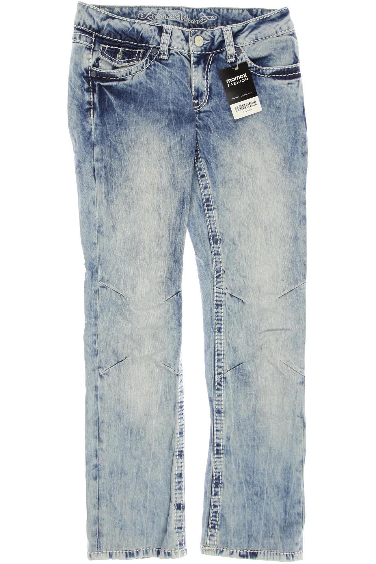 

Soccx Damen Jeans, blau, Gr. 28
