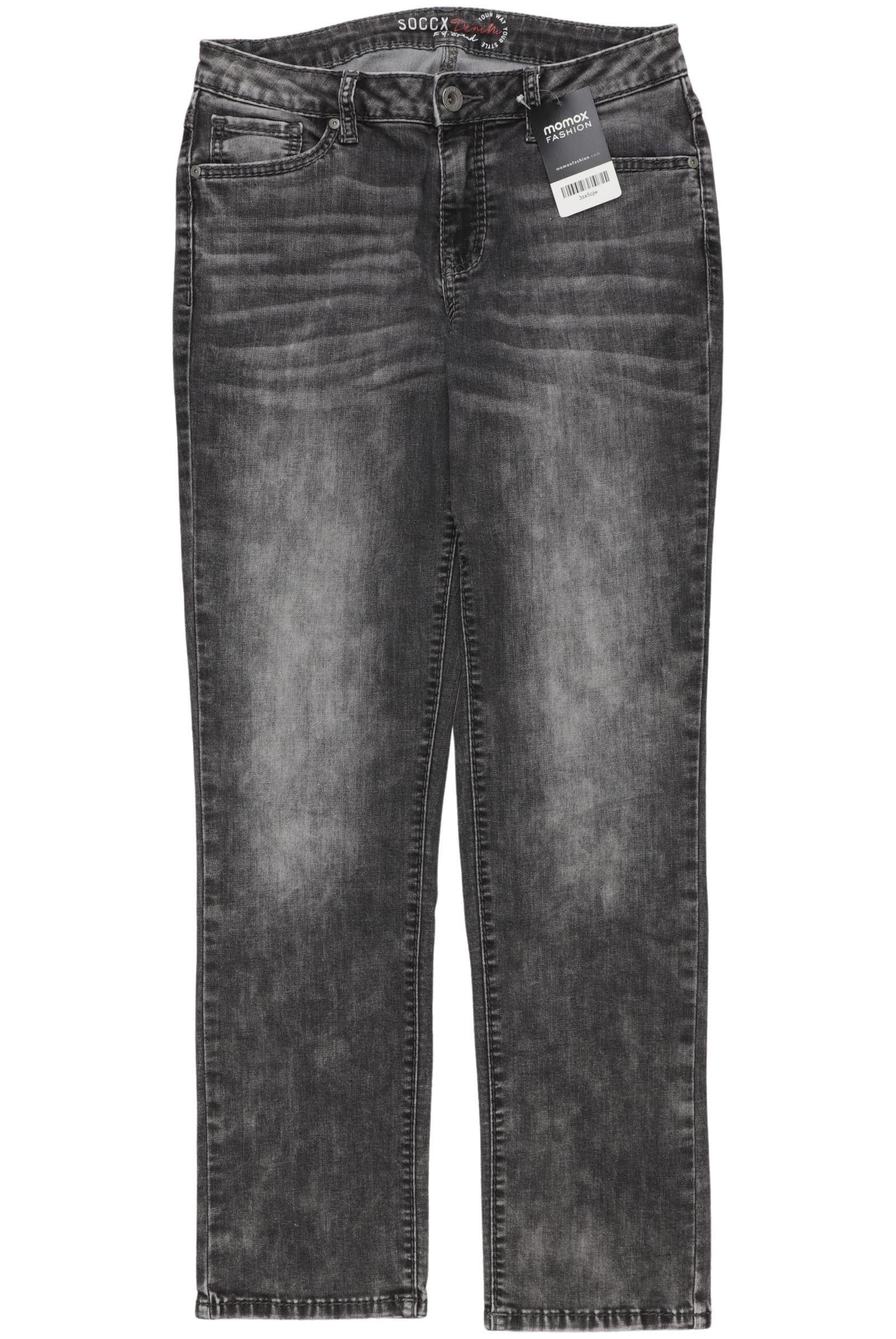 

Soccx Damen Jeans, grau, Gr. 29