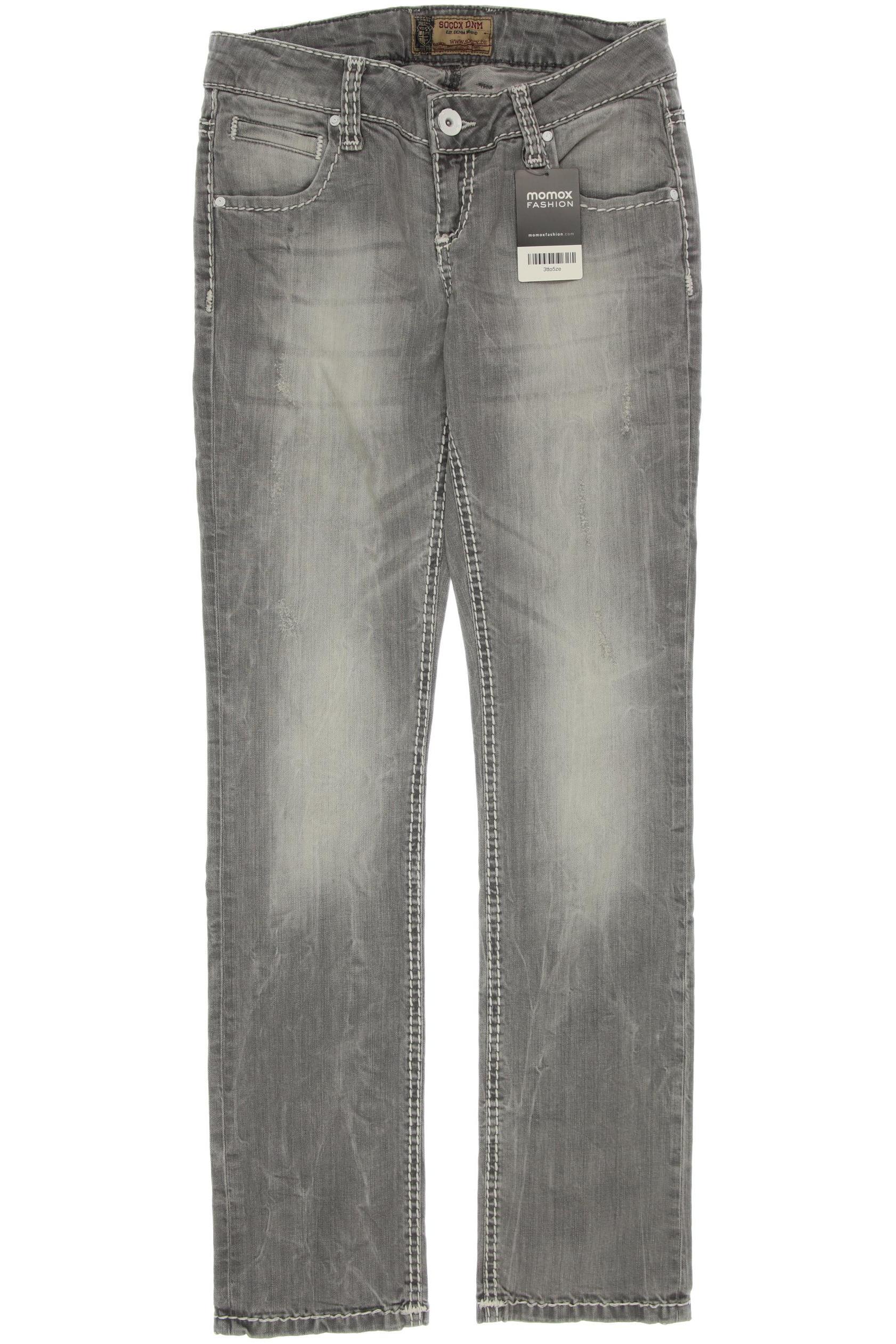 

SOCCX Damen Jeans, grau