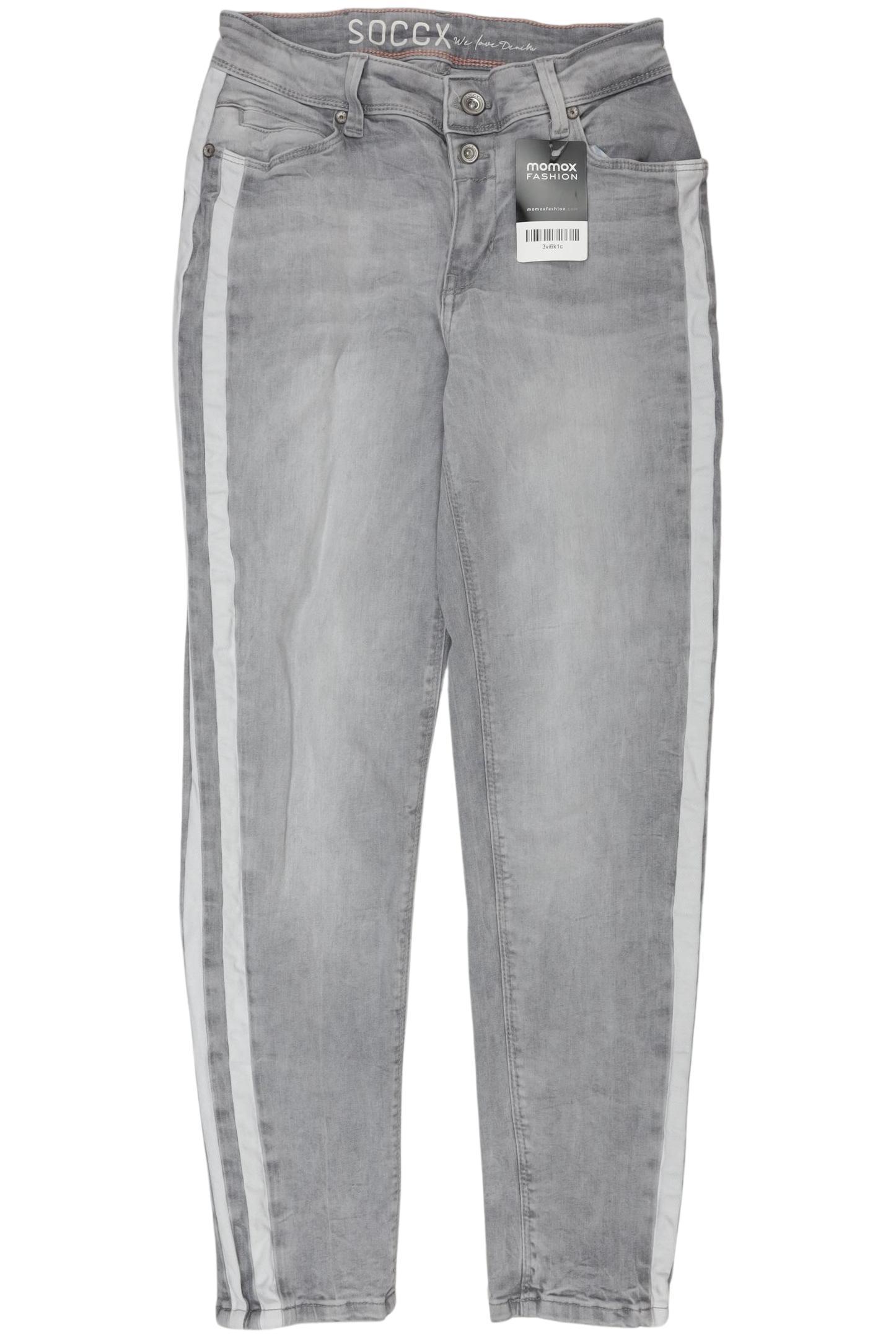 

Soccx Damen Jeans, grau, Gr. 27