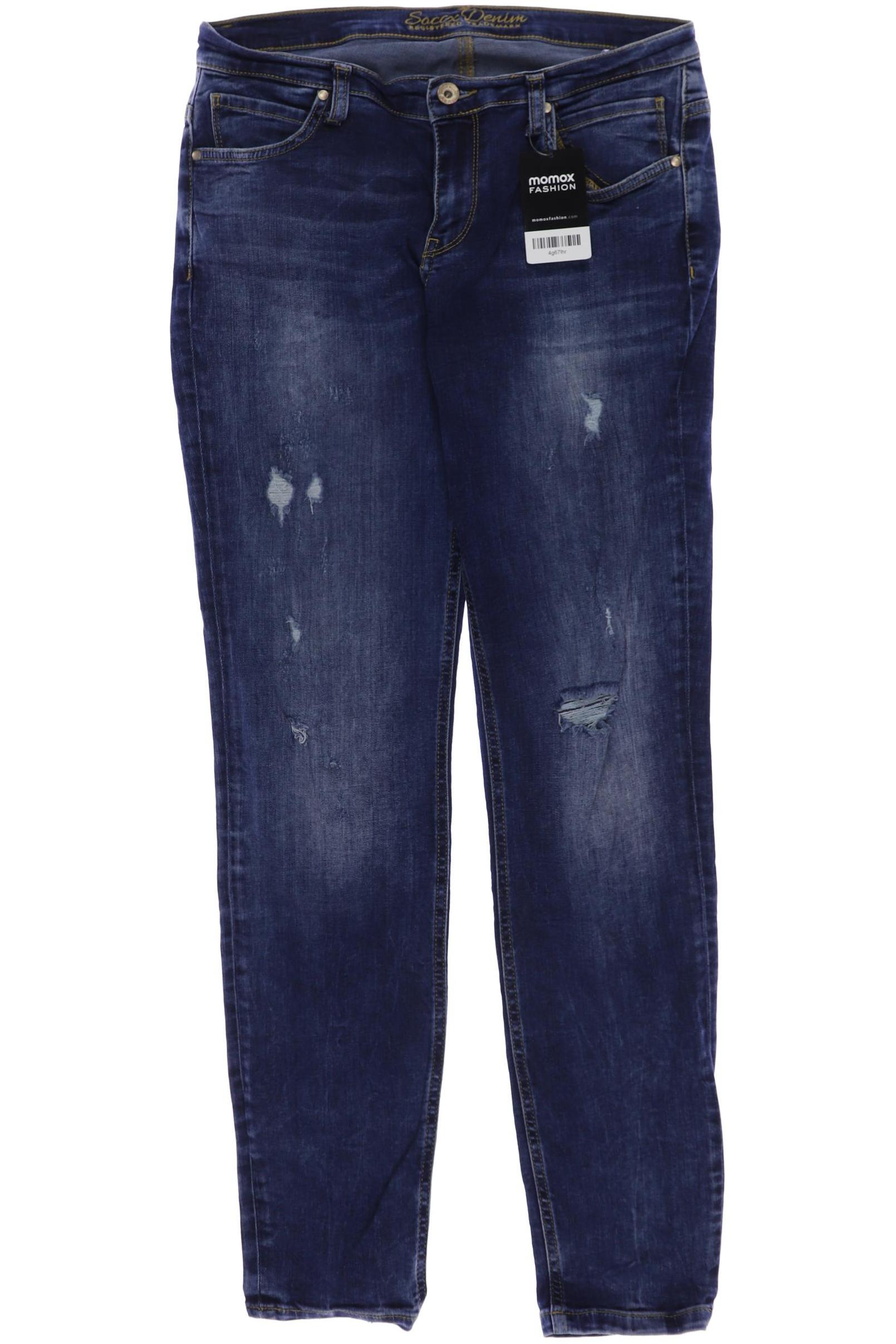 

SOCCX Damen Jeans, marineblau