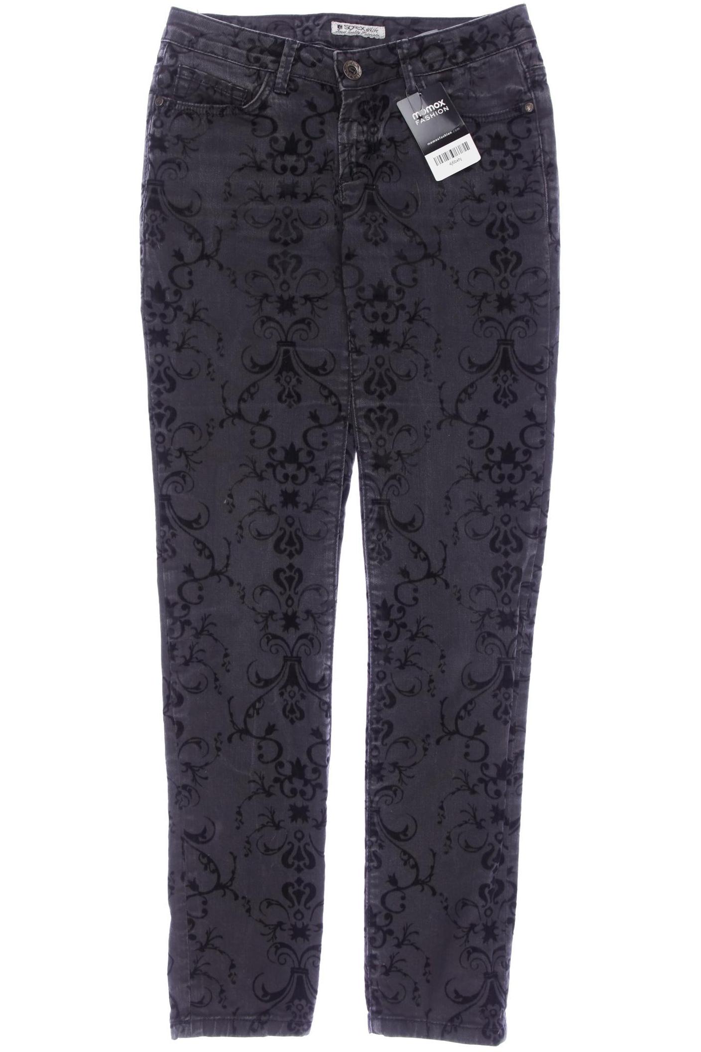 

Soccx Damen Jeans, schwarz, Gr. 28