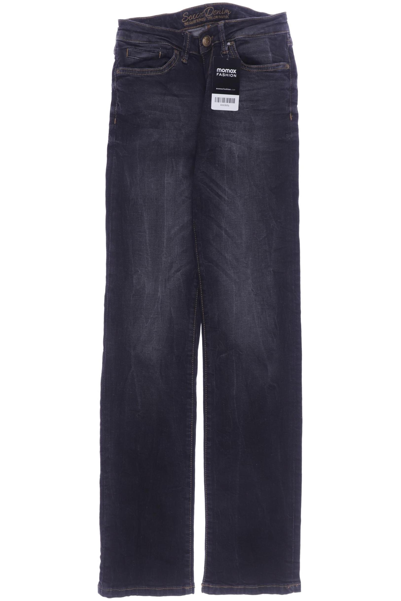 

Soccx Damen Jeans, schwarz, Gr. 26