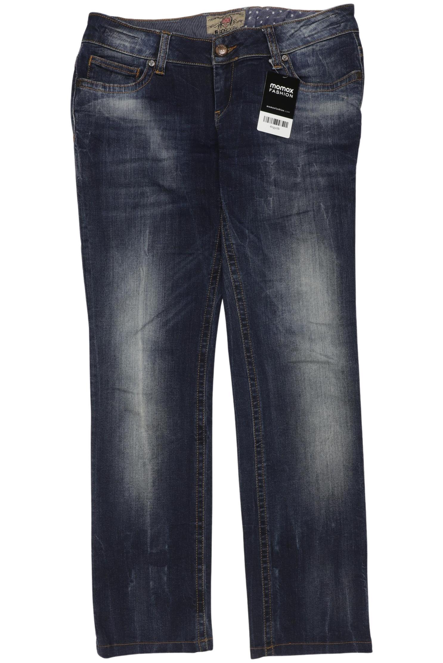 

Soccx Damen Jeans, blau, Gr. 28