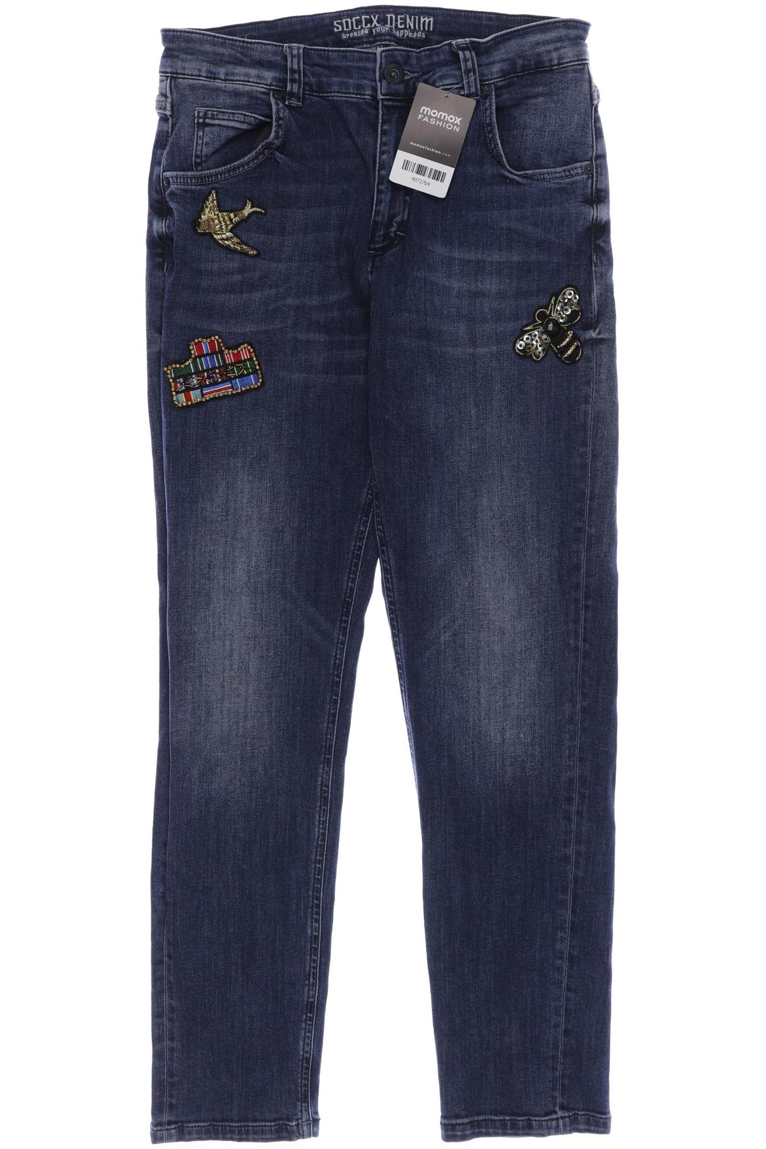 

Soccx Damen Jeans, blau, Gr. 38