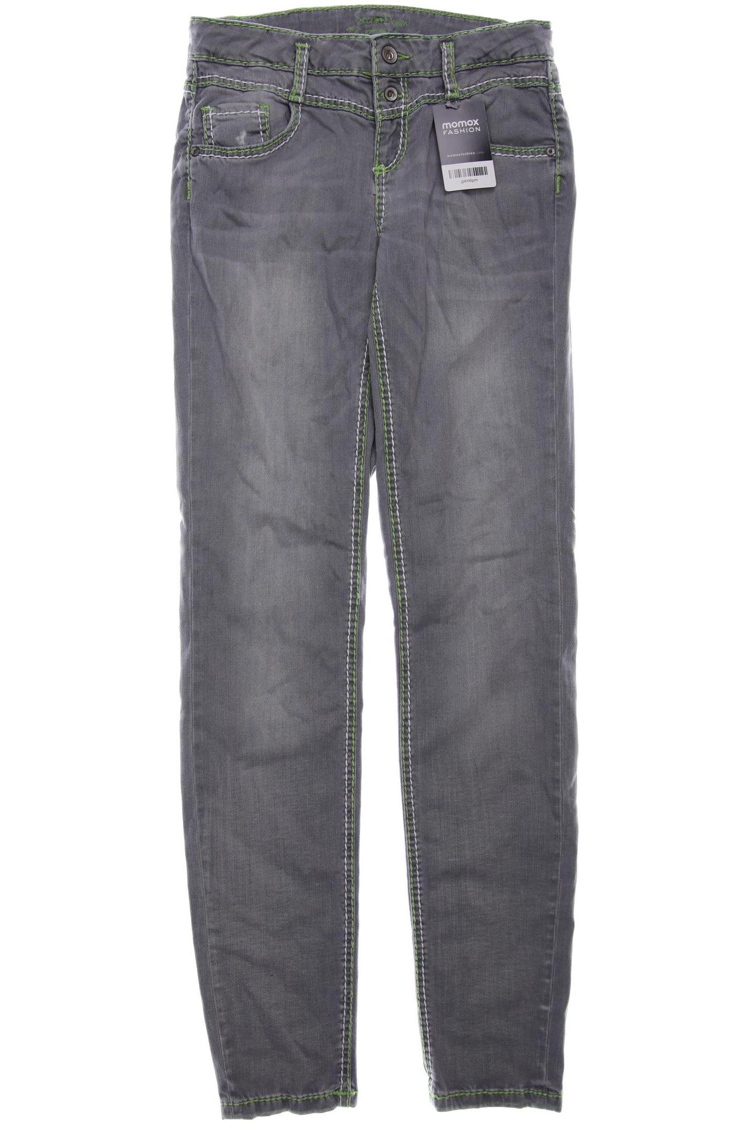 

SOCCX Damen Jeans, grau