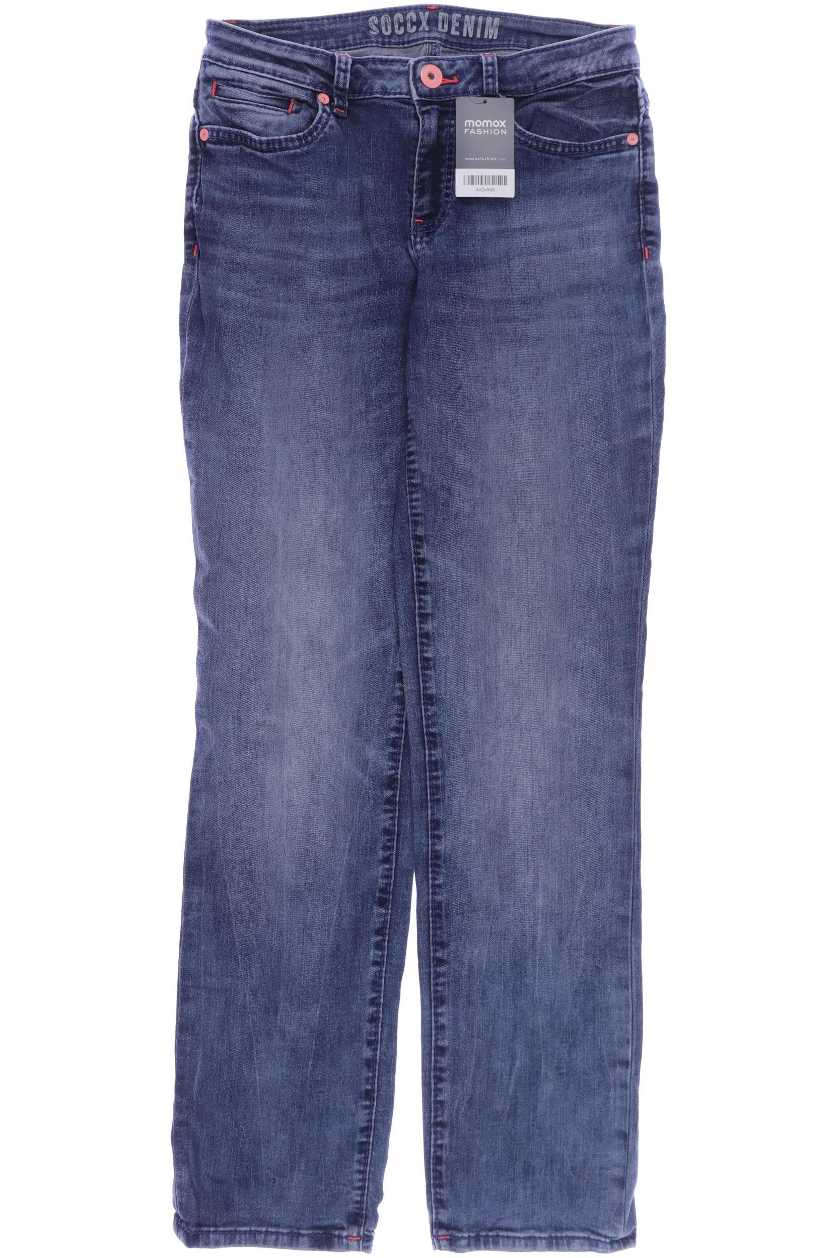 

SOCCX Damen Jeans, blau