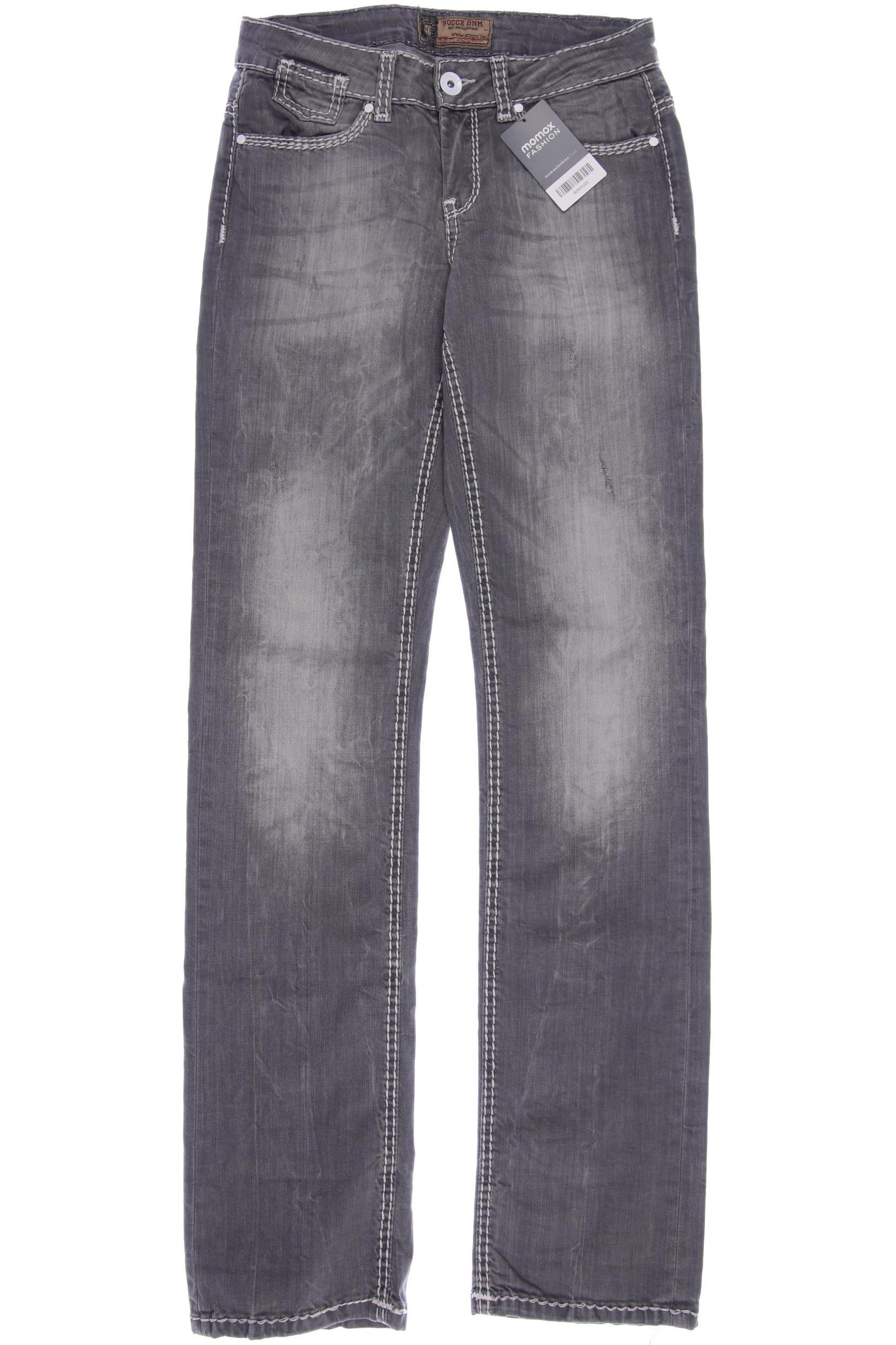 

SOCCX Damen Jeans, grau