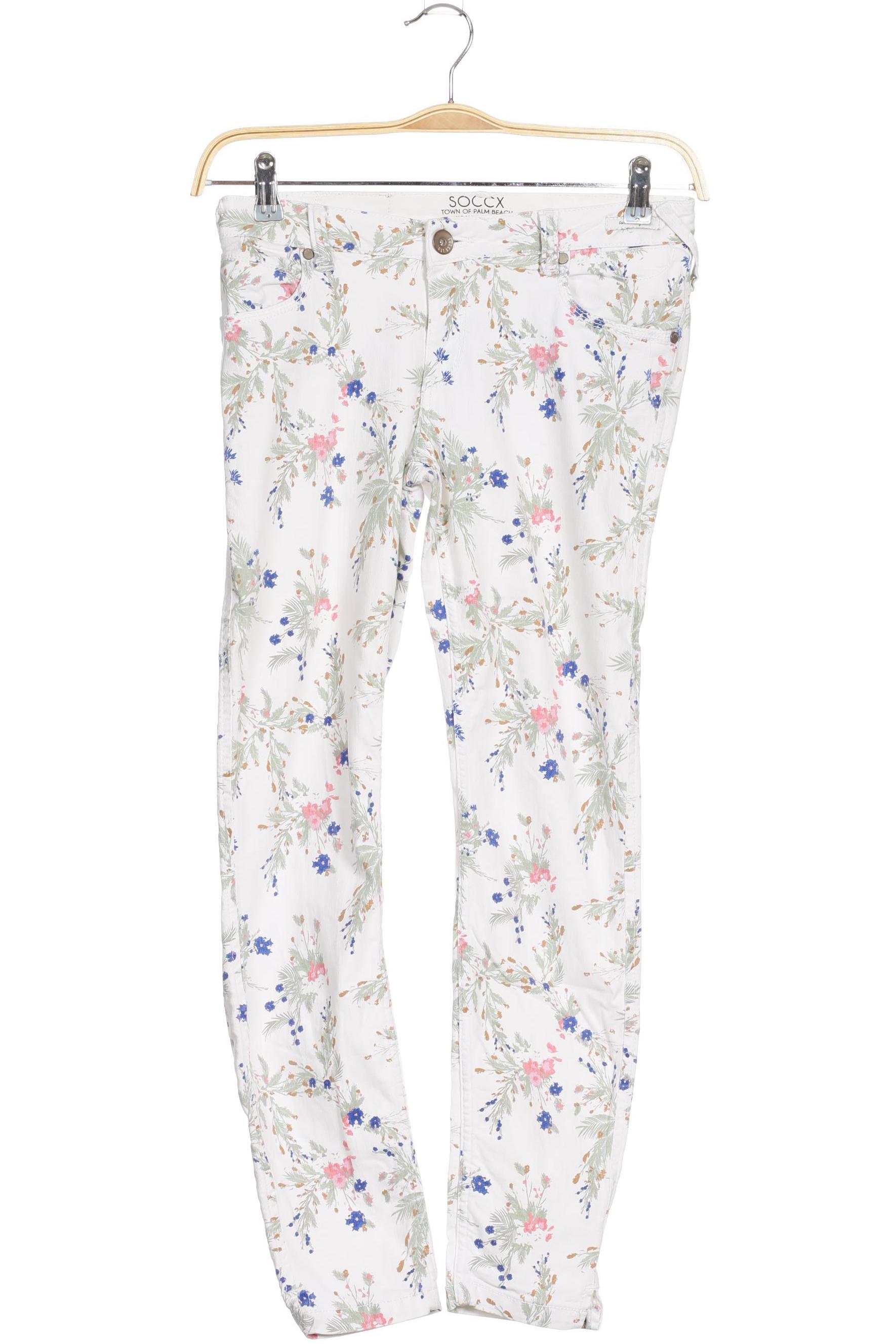 

Soccx Damen Jeans, weiß, Gr. 28