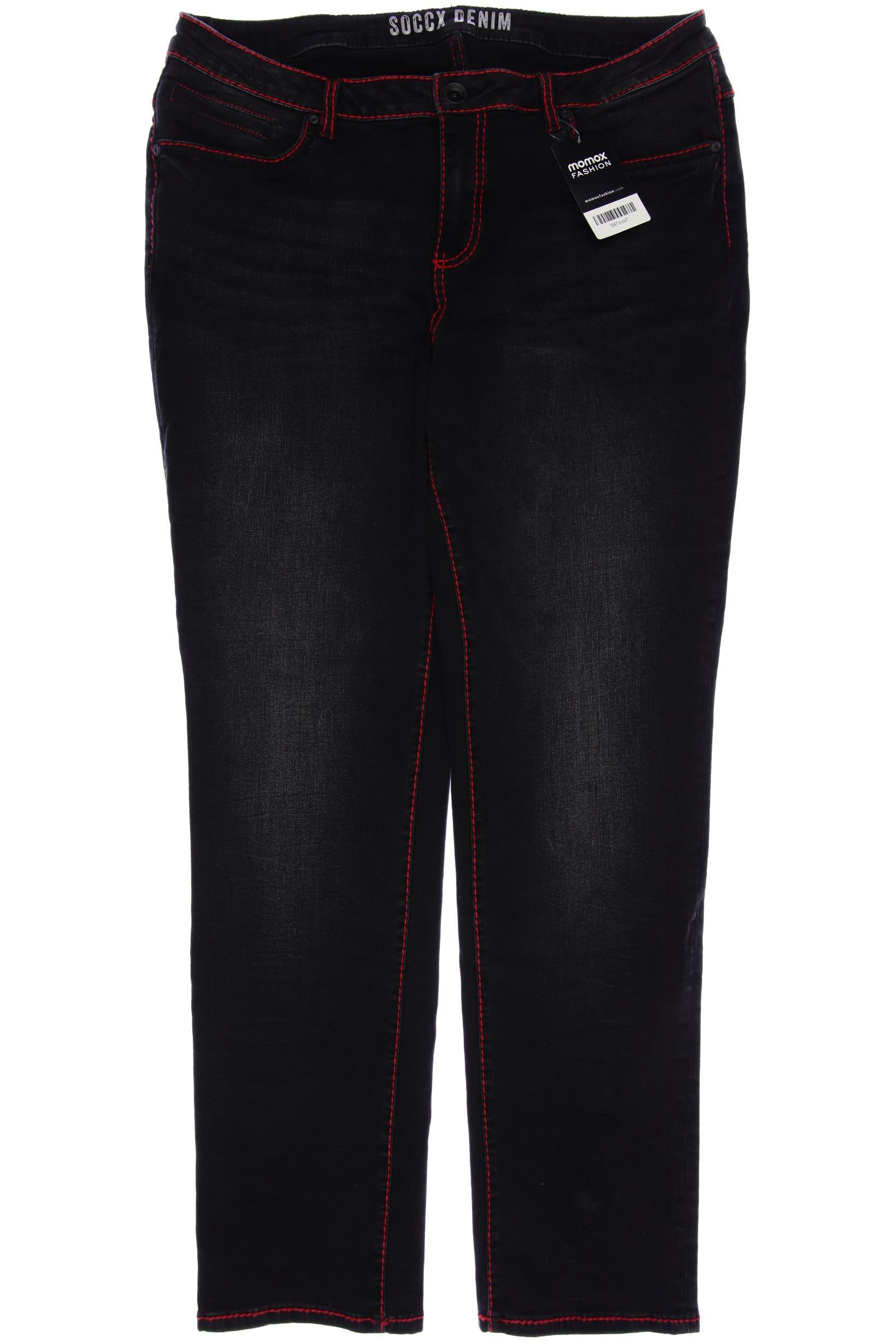 

Soccx Damen Jeans, schwarz, Gr. 44