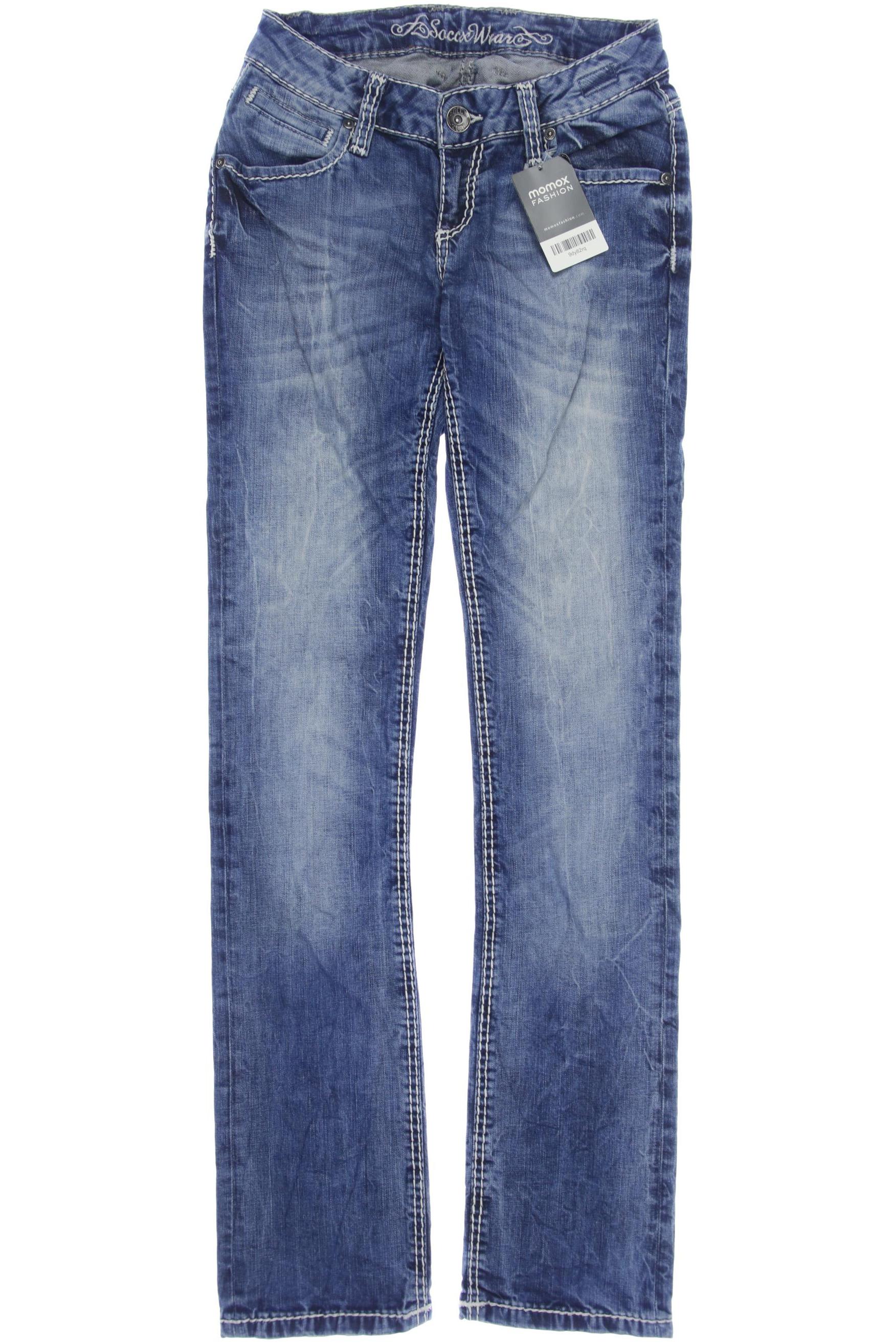 

Soccx Damen Jeans, marineblau, Gr. 28