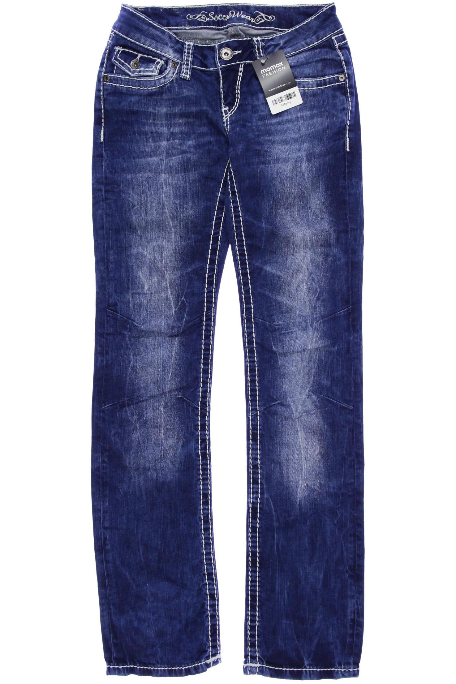 

Soccx Damen Jeans, marineblau, Gr. 26