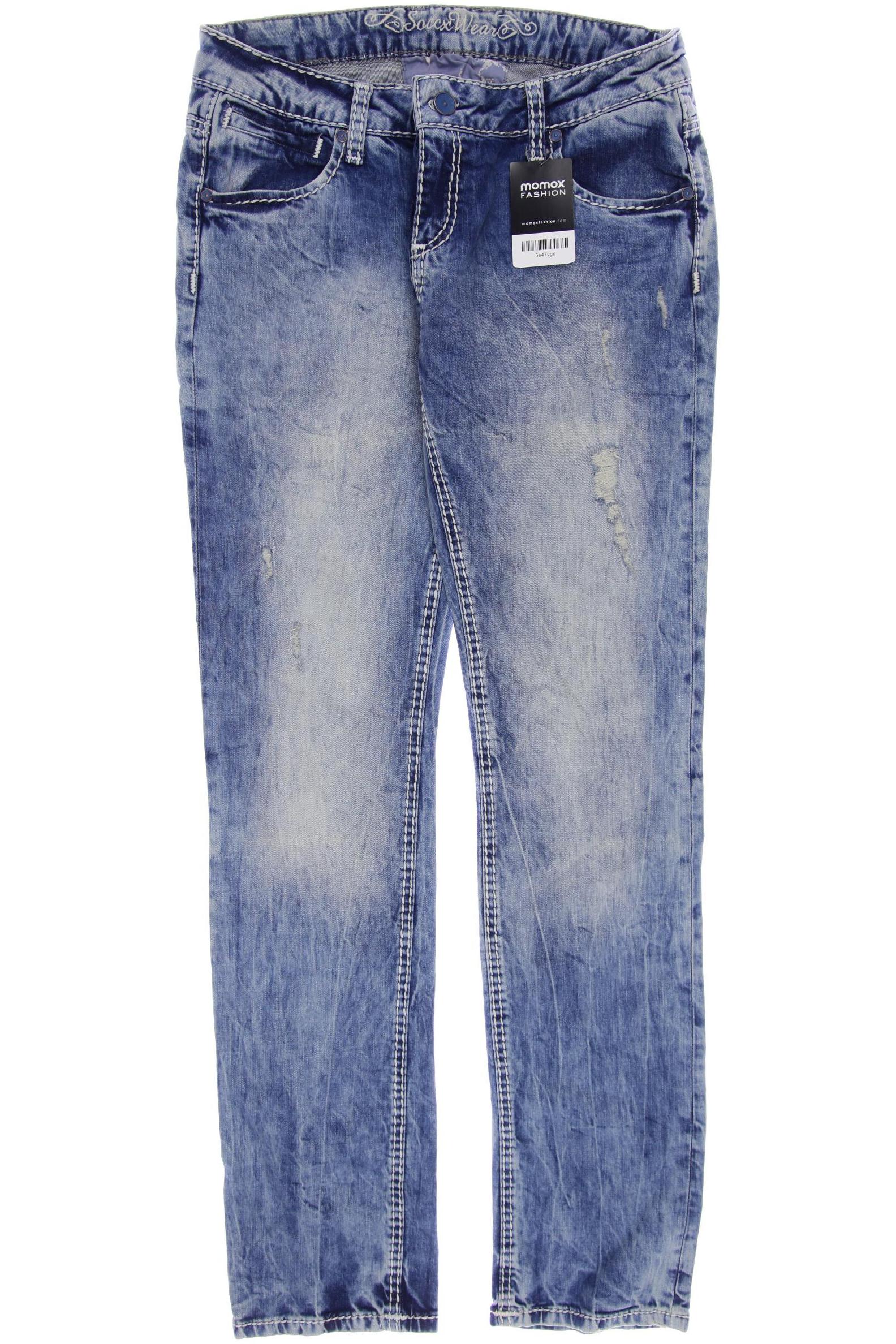 

SOCCX Damen Jeans, blau