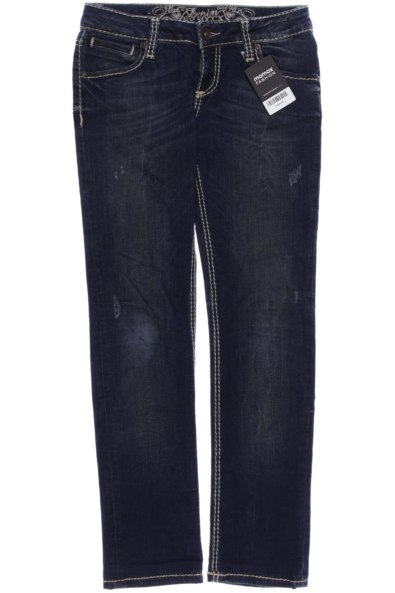 

Soccx Damen Jeans, marineblau, Gr. 27