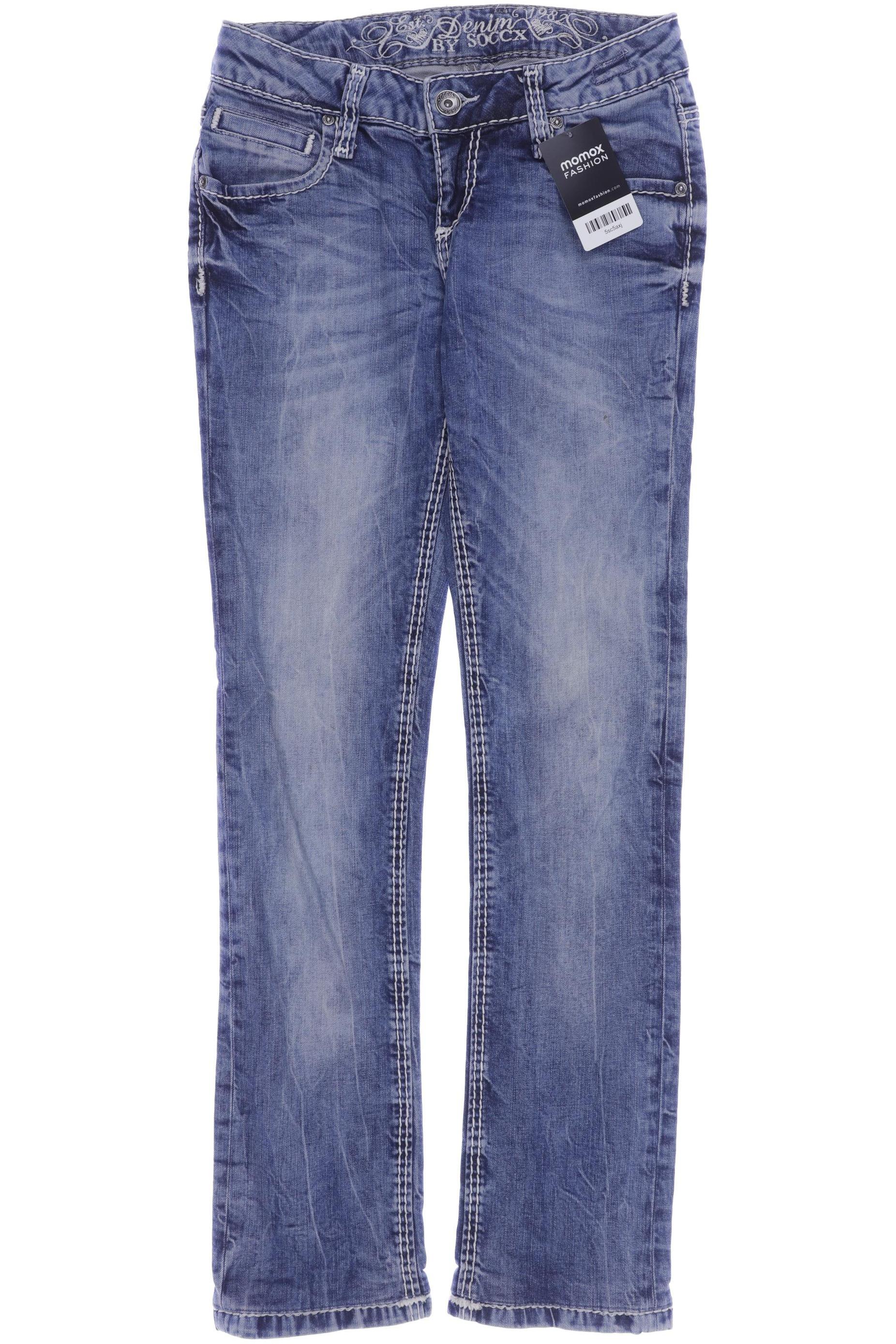 

SOCCX Damen Jeans, blau