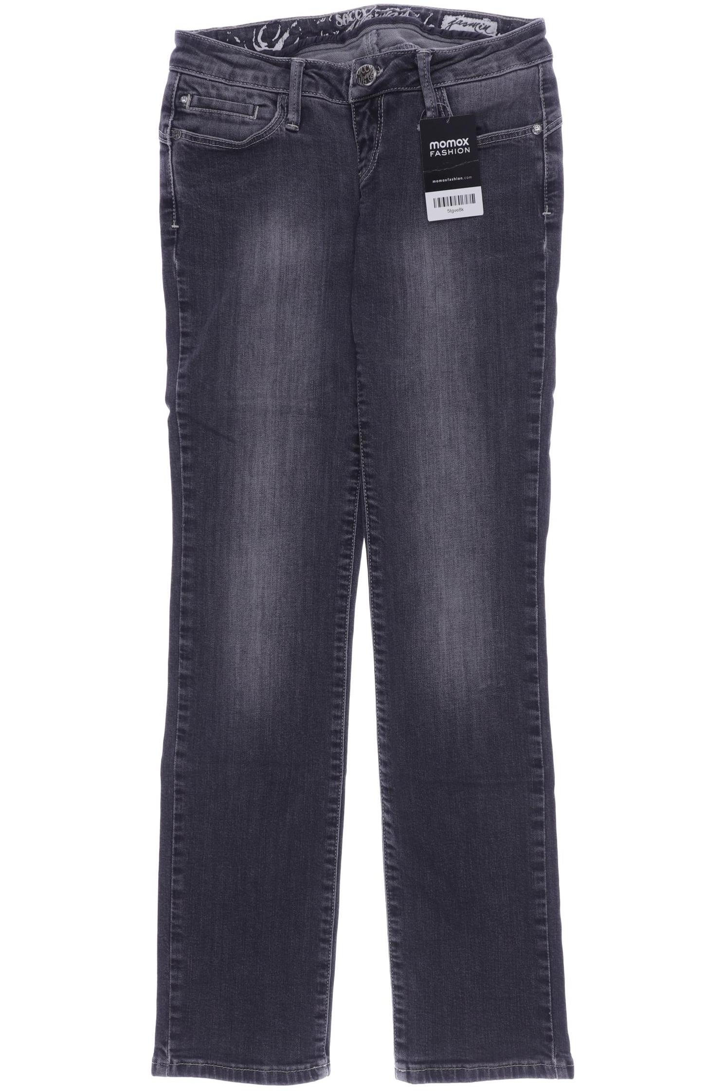 

SOCCX Damen Jeans, grau