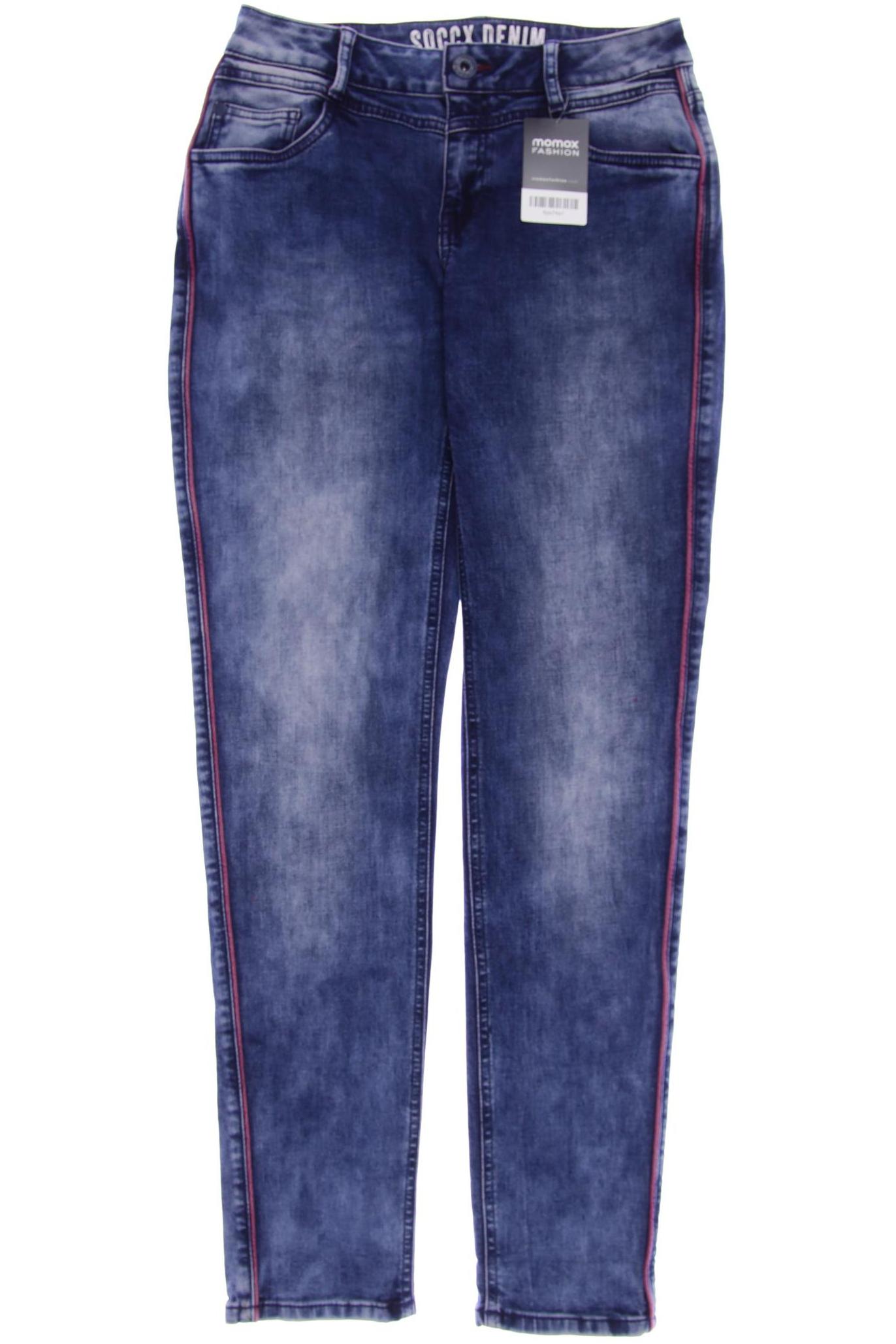 

SOCCX Damen Jeans, blau