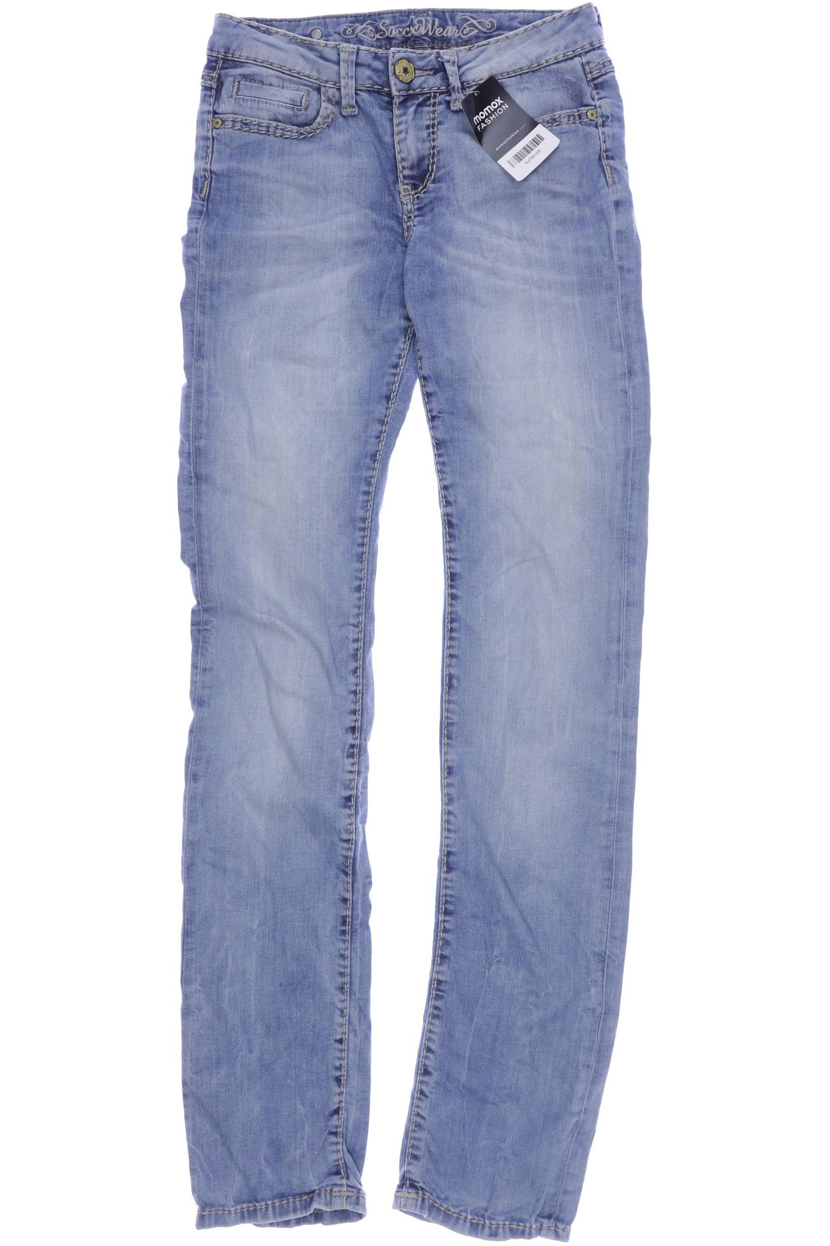 

Soccx Damen Jeans, blau, Gr. 27