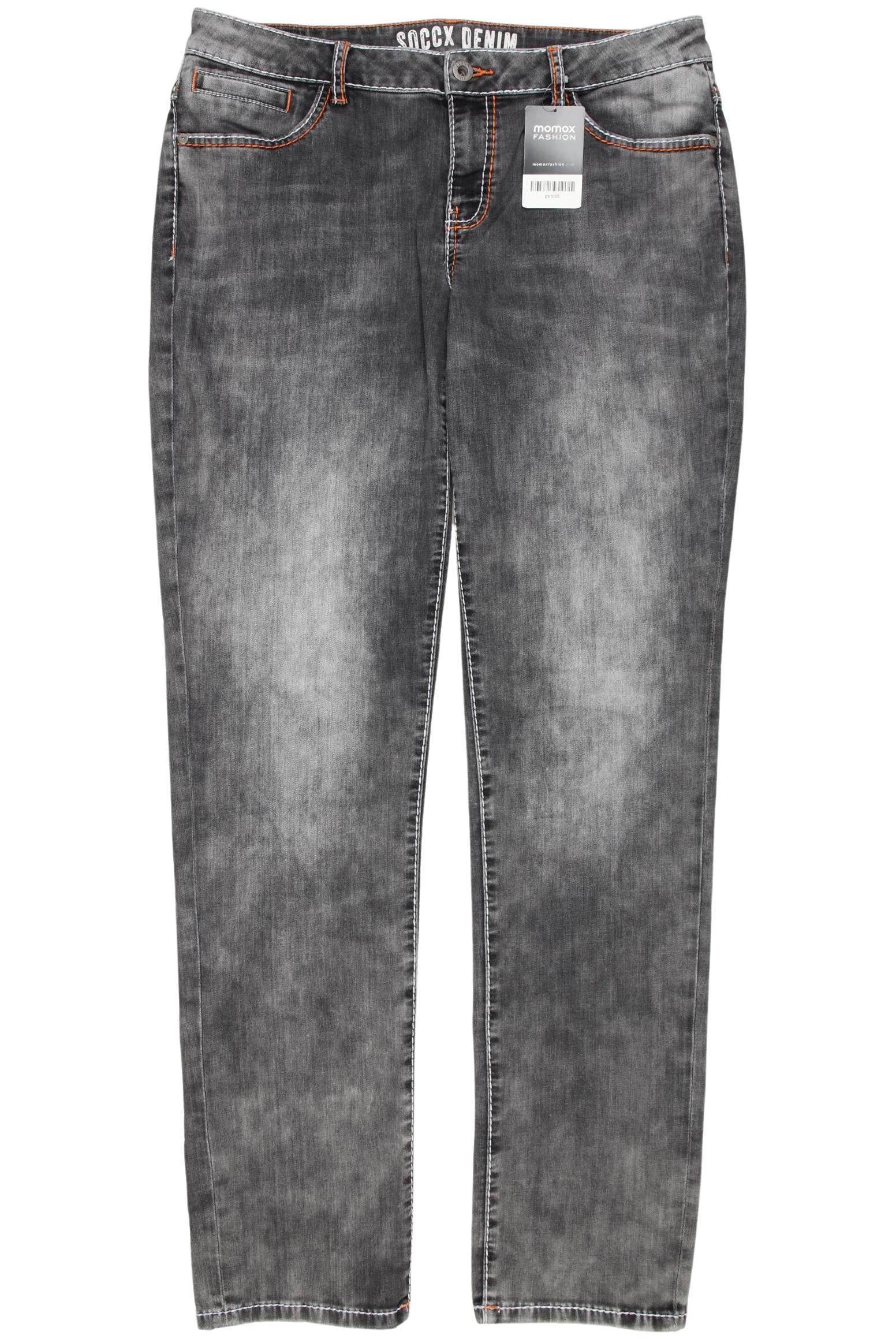 

Soccx Damen Jeans, grau, Gr. 33