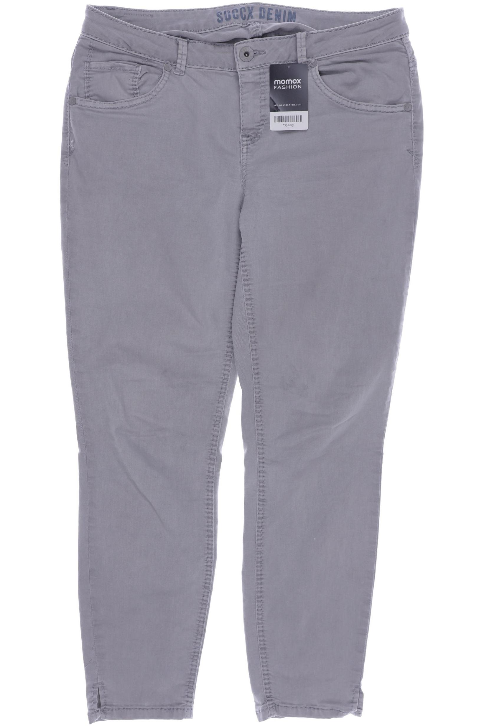 

SOCCX Damen Jeans, grau