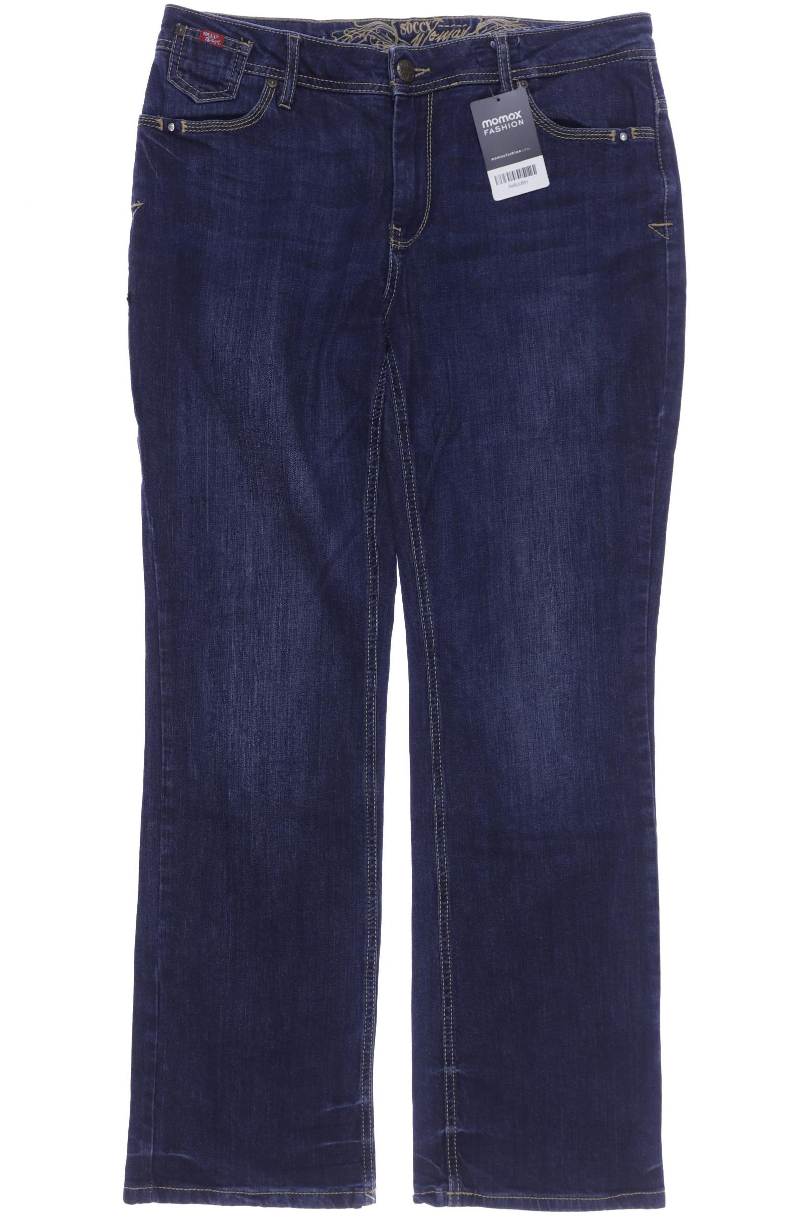 

SOCCX Damen Jeans, marineblau