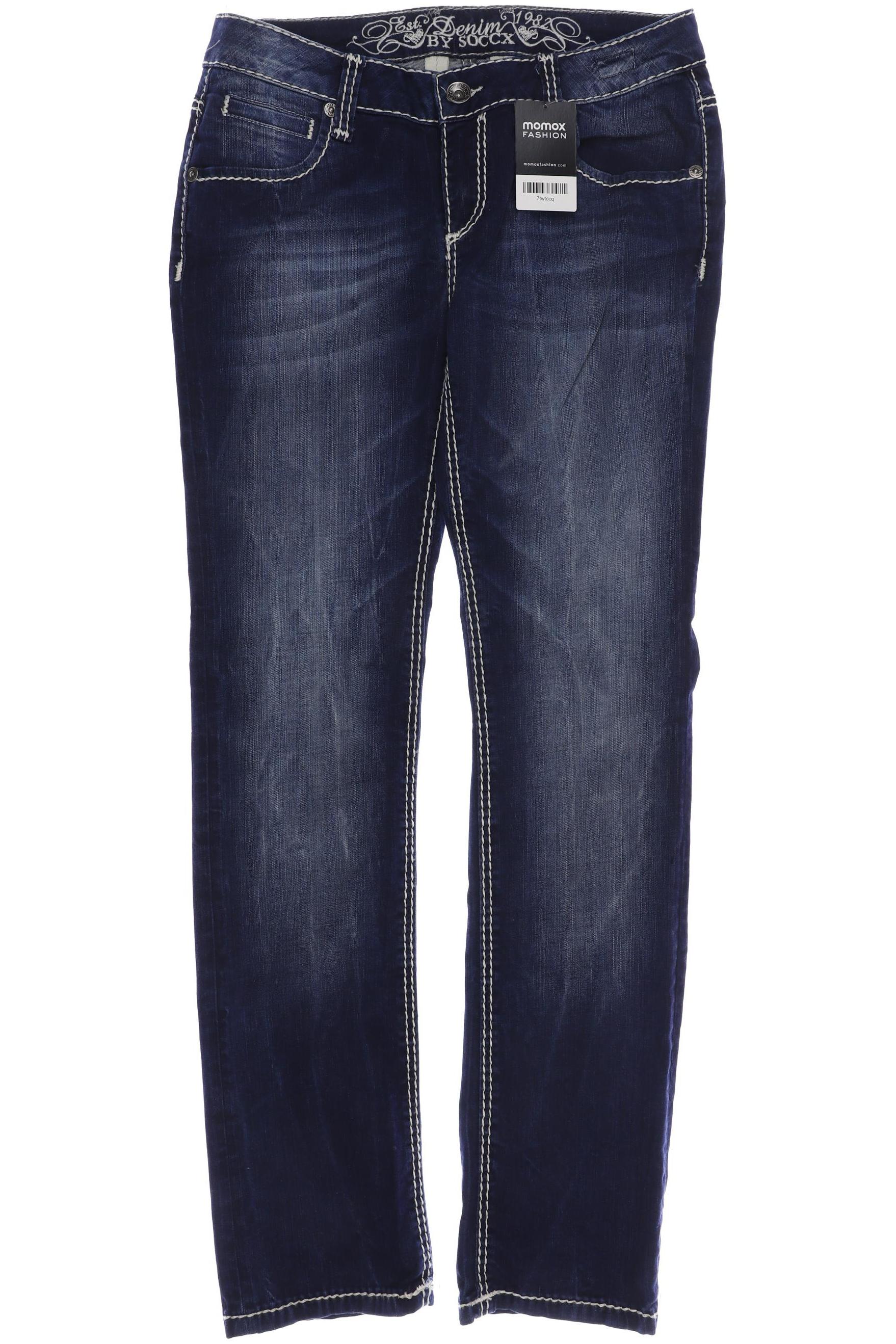 

SOCCX Damen Jeans, blau