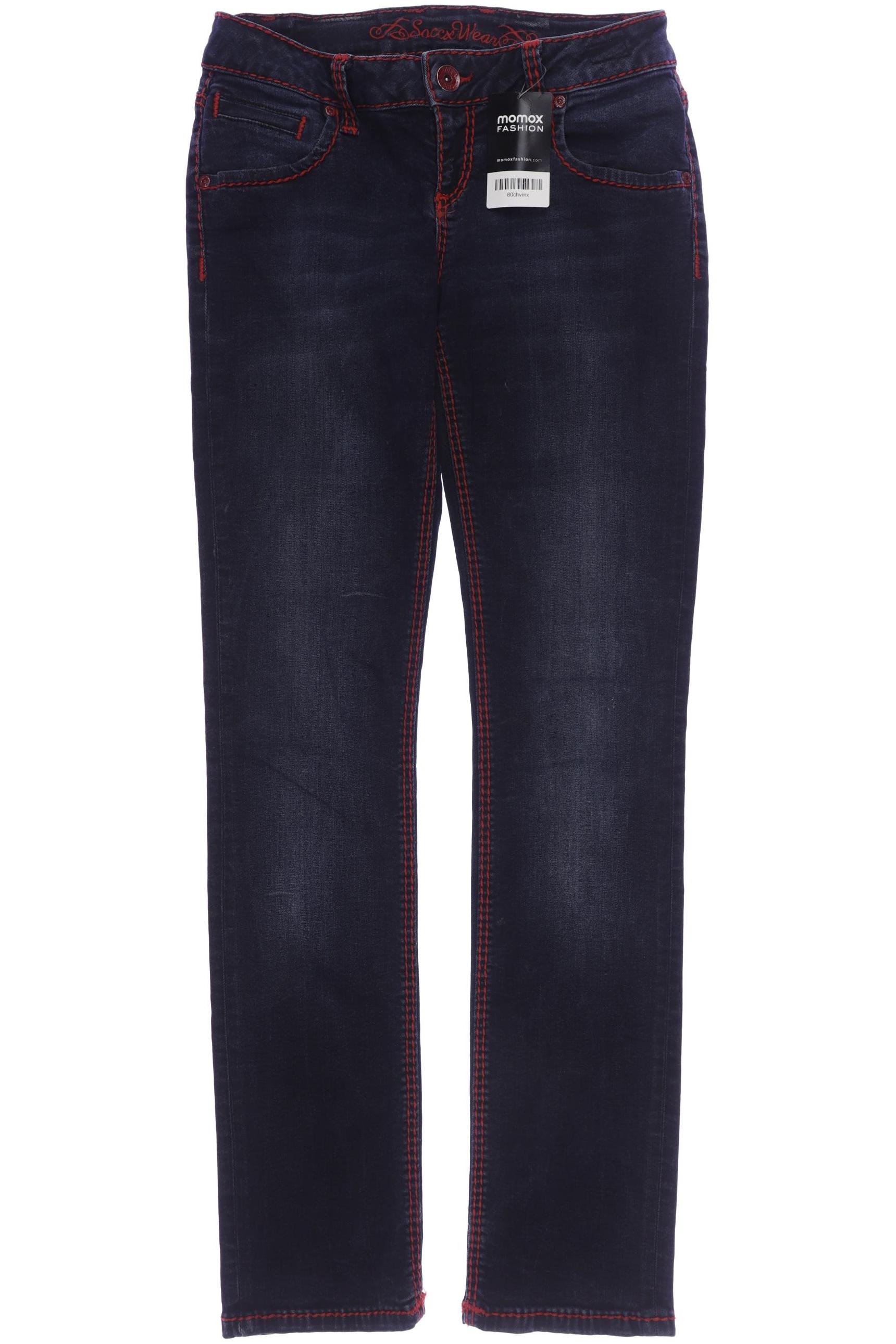 

Soccx Damen Jeans, blau, Gr. 28