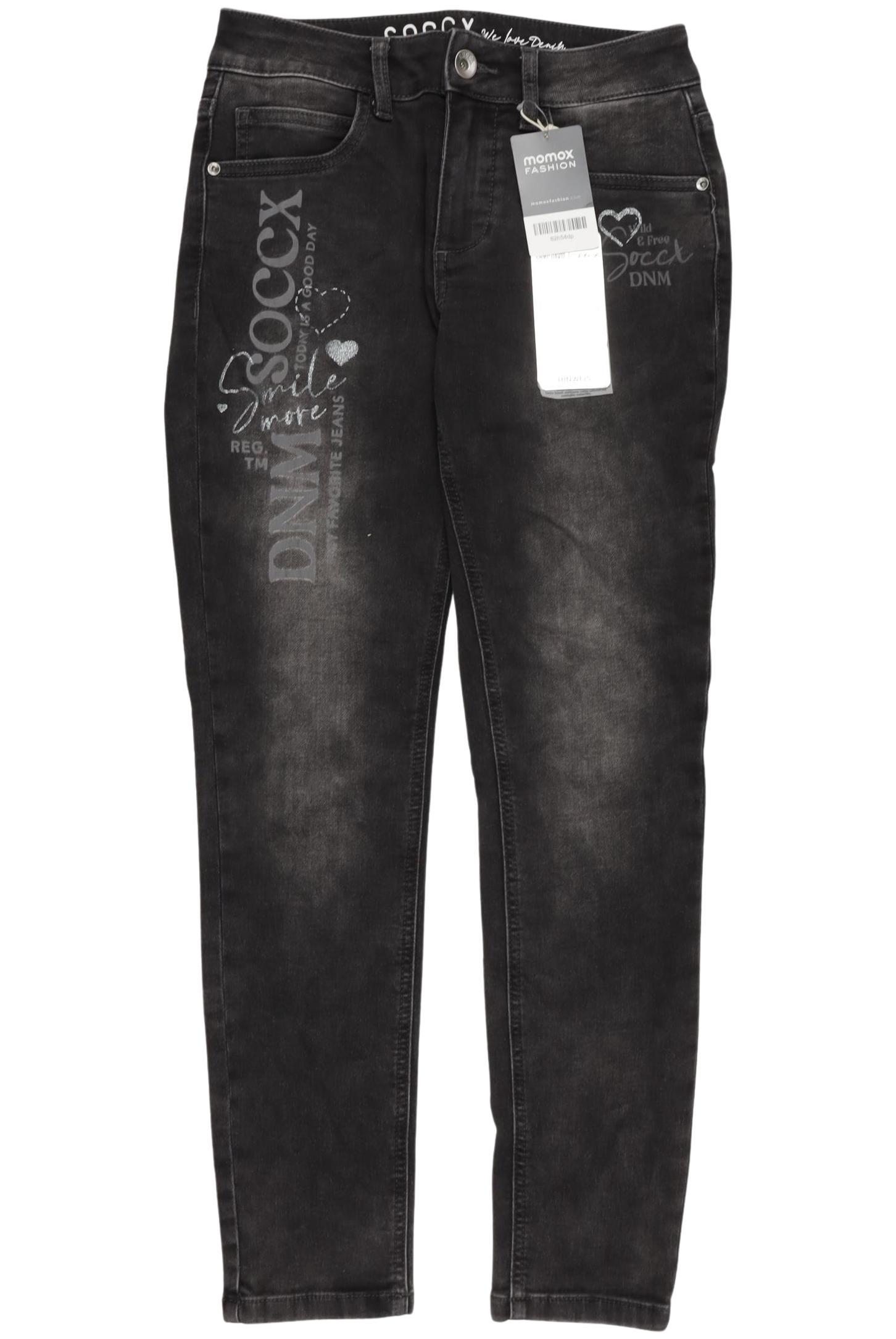 

Soccx Damen Jeans, schwarz, Gr. 27