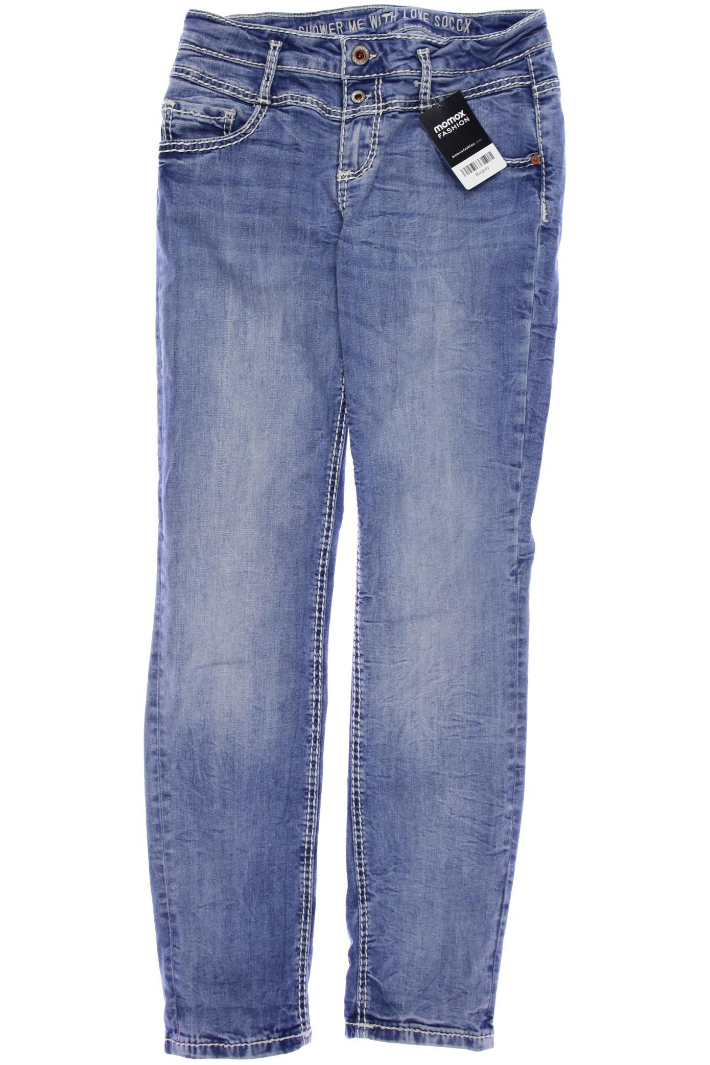 

Soccx Damen Jeans, blau, Gr. 28