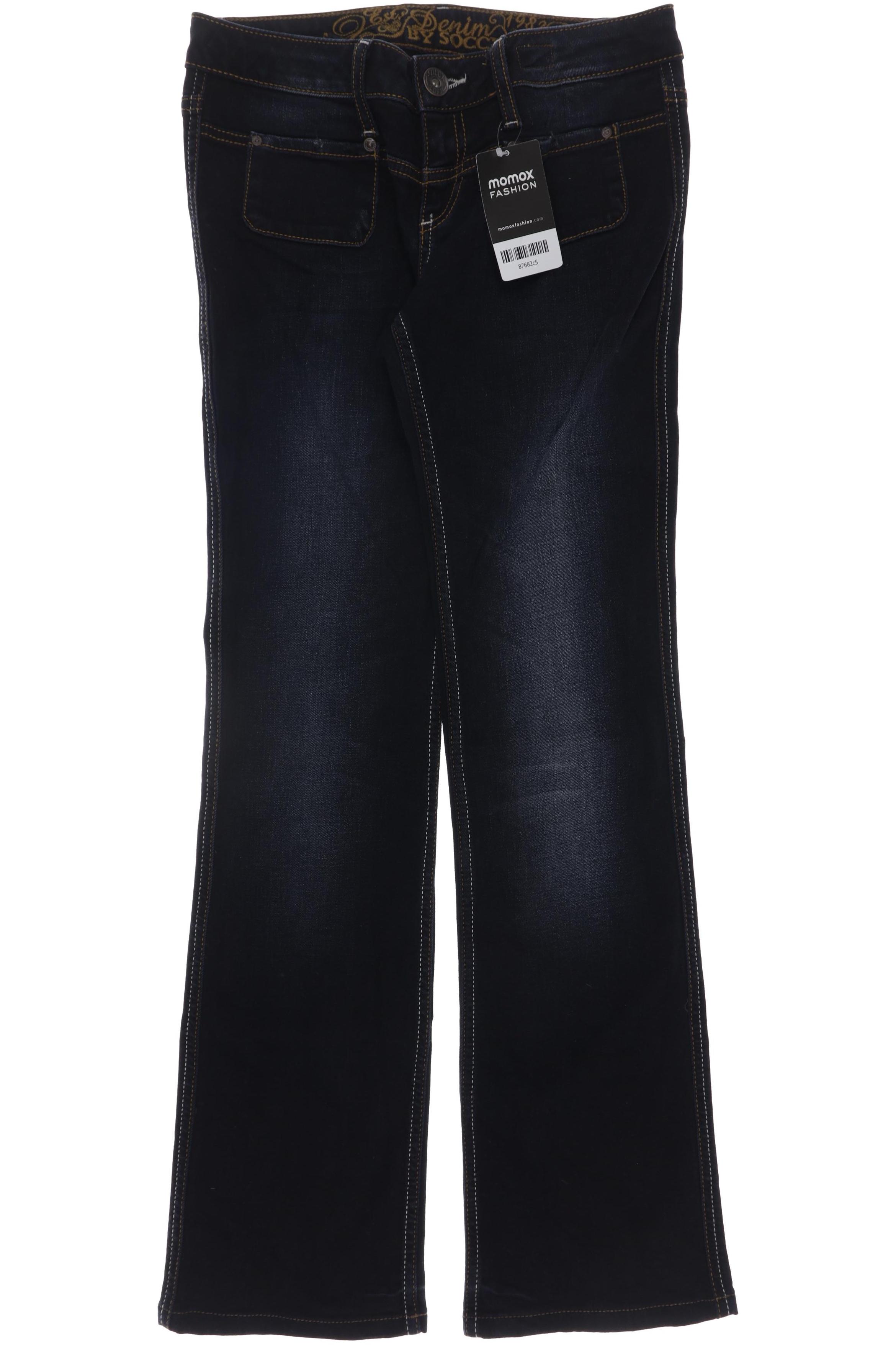 

Soccx Damen Jeans, schwarz, Gr. 26