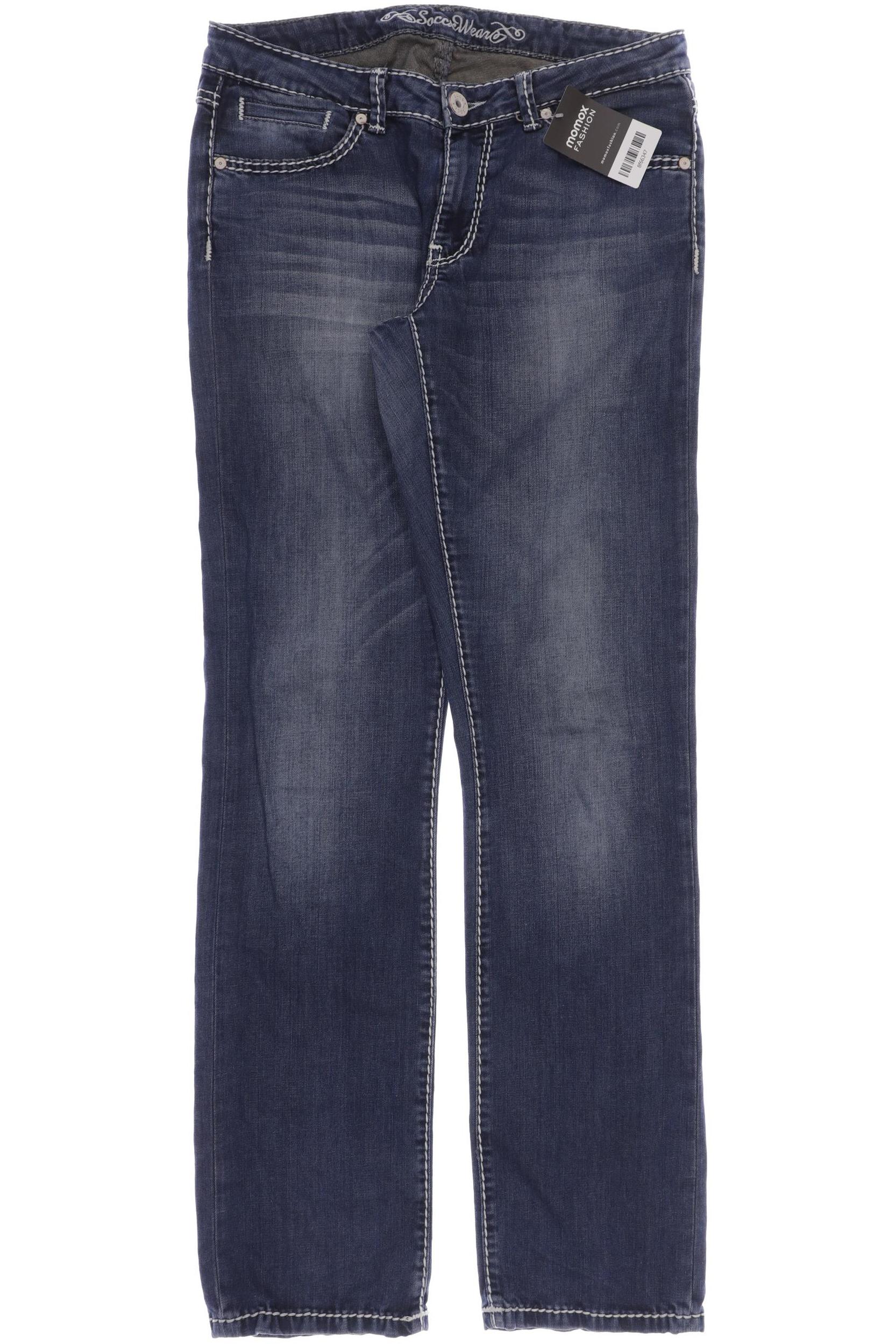 

Soccx Damen Jeans, blau, Gr. 30